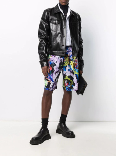 VERSACE Baroccoflage-print shorts outlook