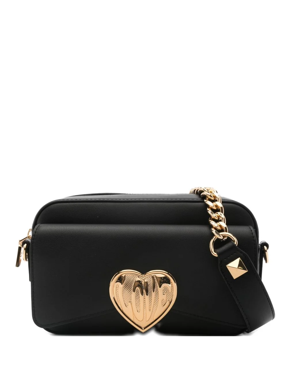 heart-detail shoulder bag - 1