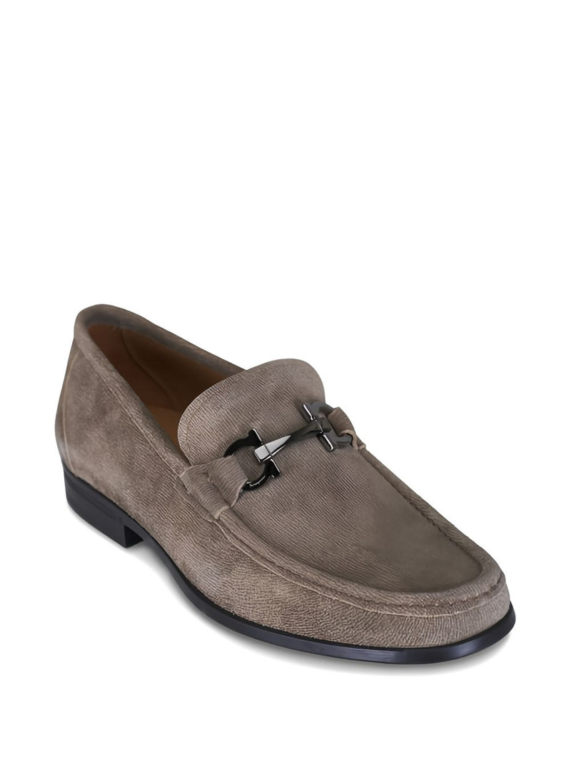 FERRAGAMO Grandioso 2 suede loafers outlook