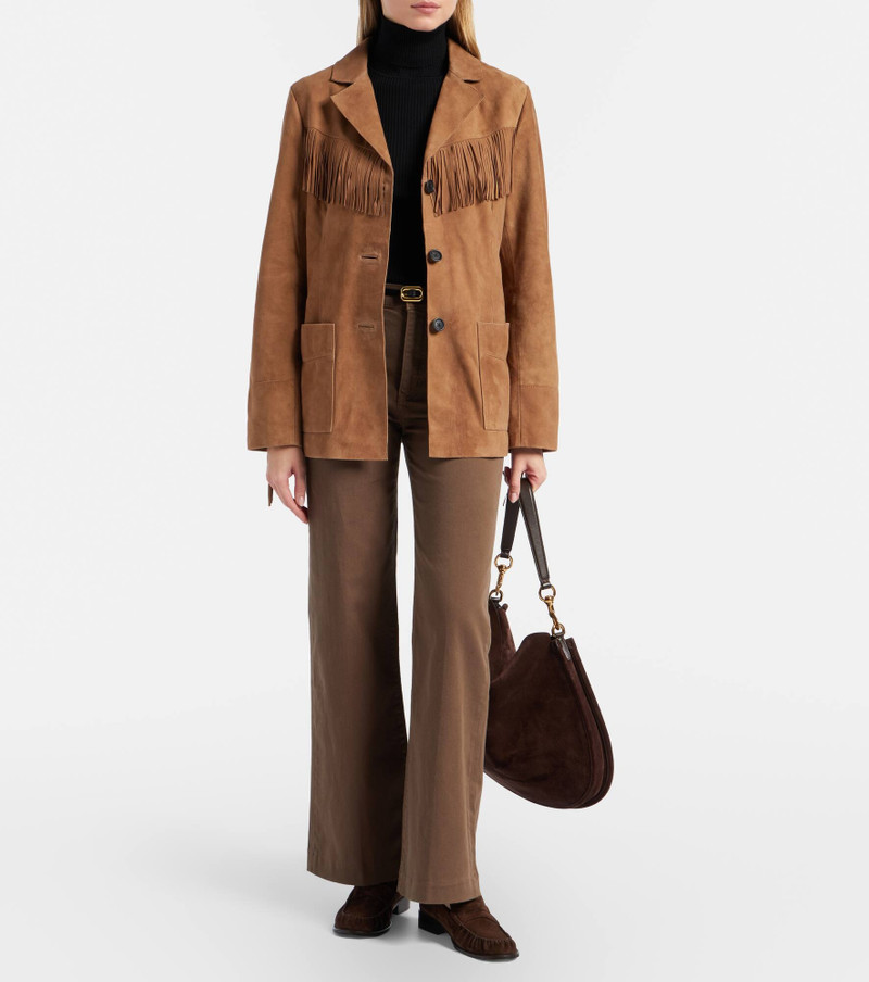 RIXO Fringed suede jacket outlook