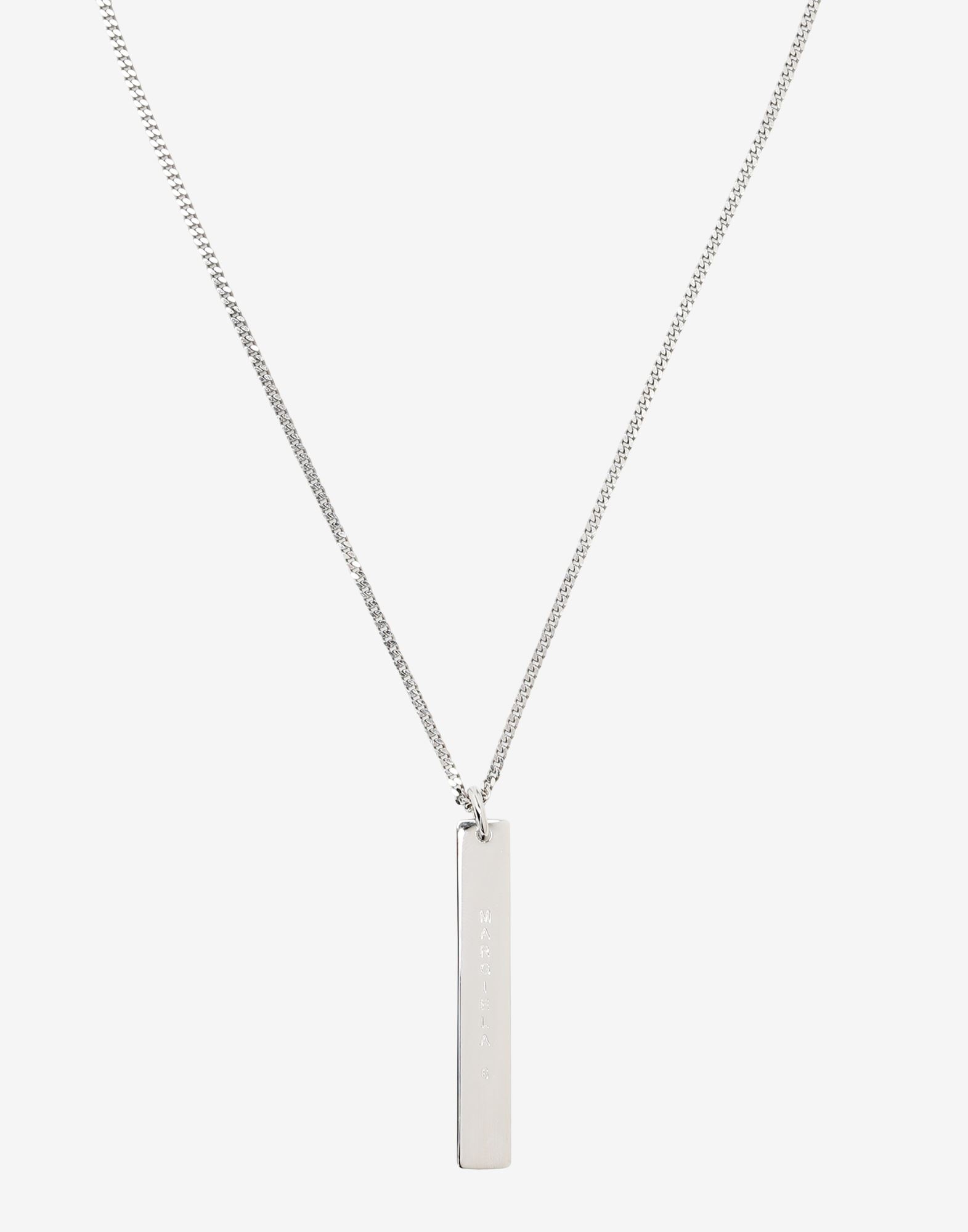 Logo tab chain necklace - 2