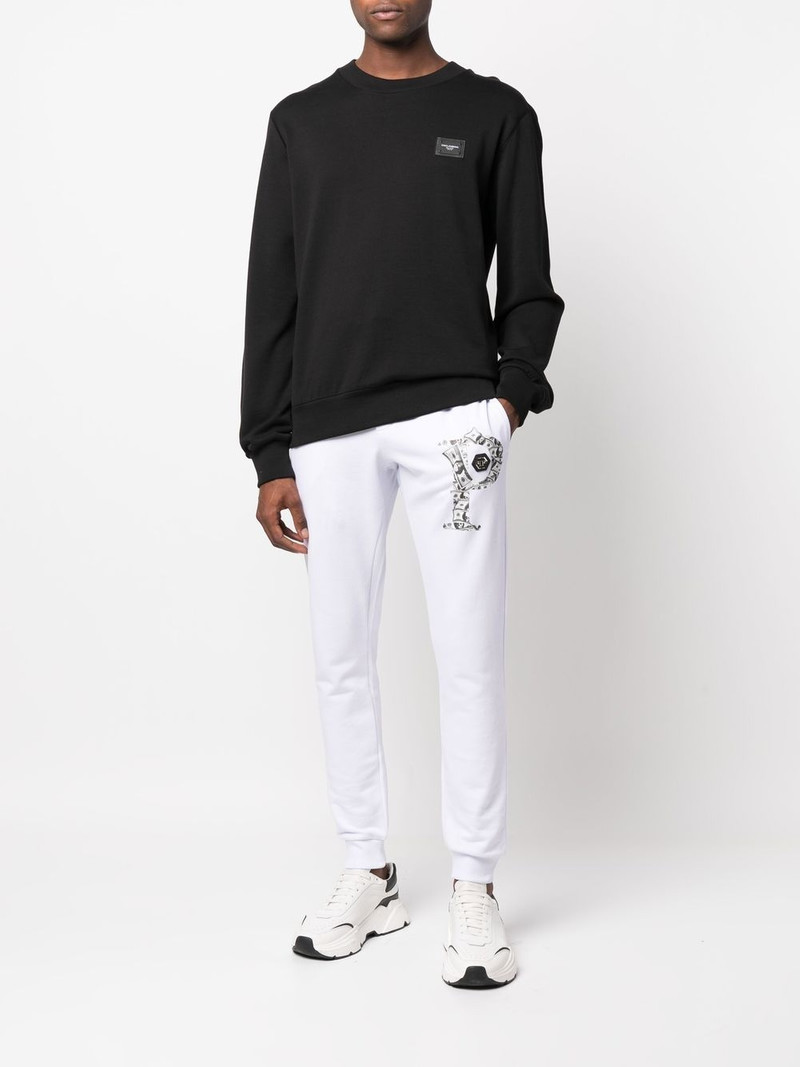 PHILIPP PLEIN logo-plaque track pants outlook