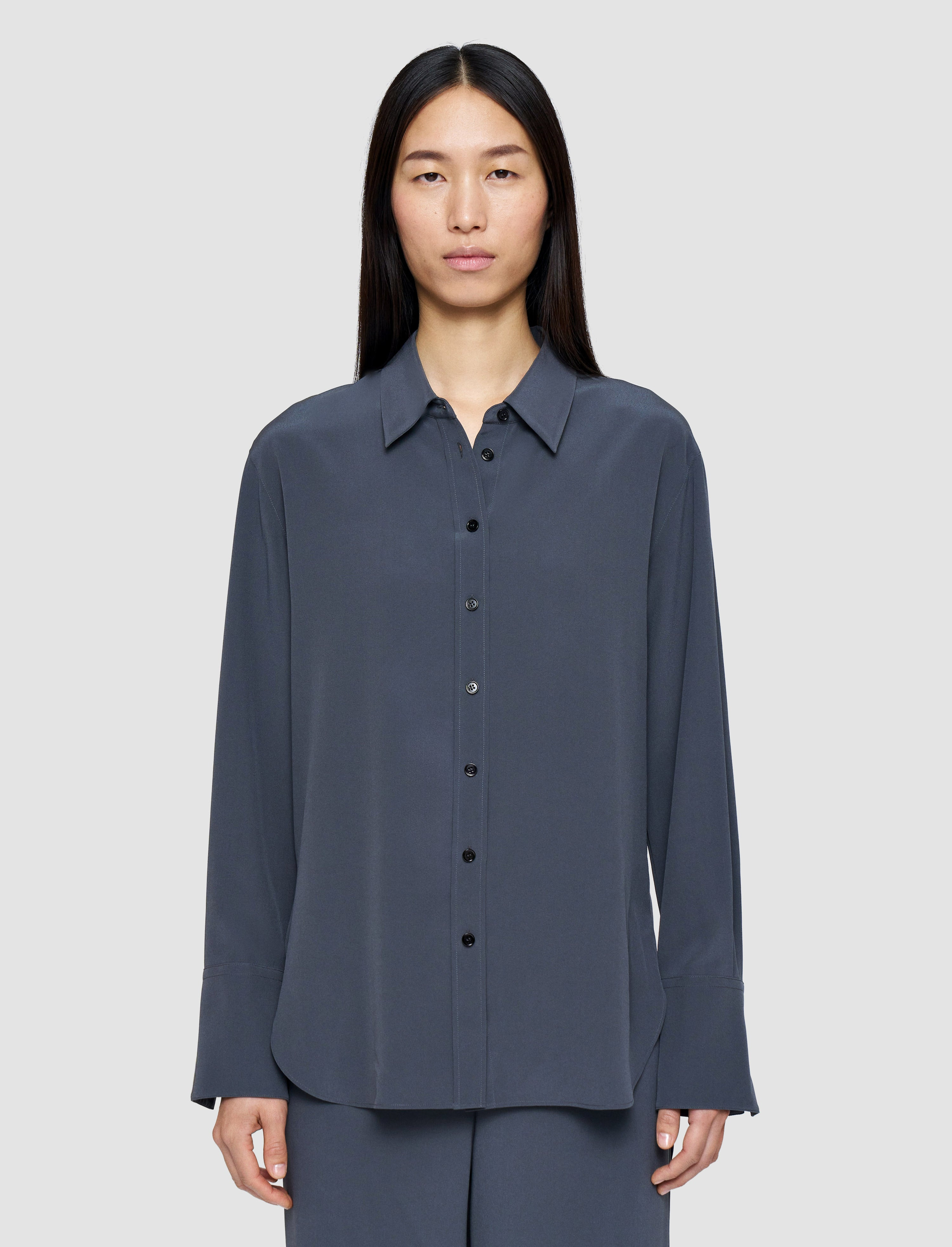 Joe Crepe de Chine Silk Blouse - 2