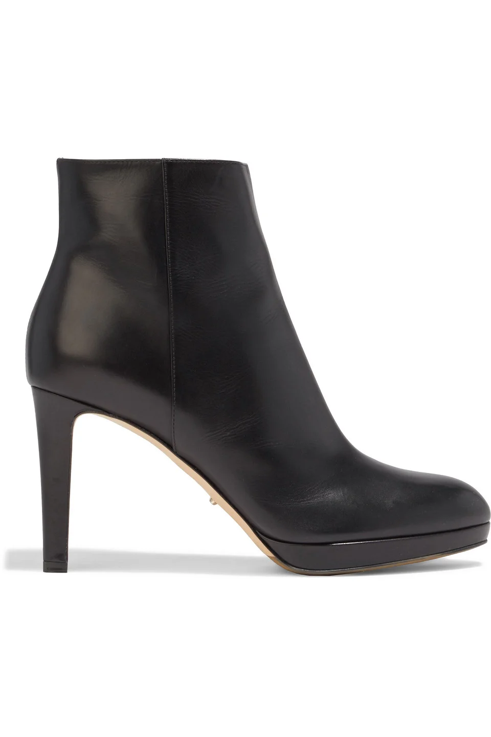 Leather platform ankle boots - 1