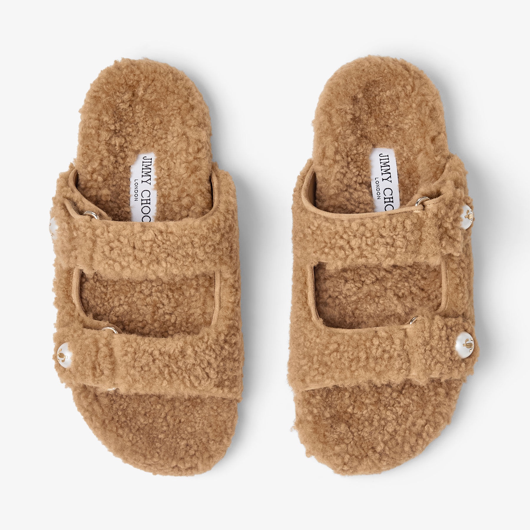 Fayence Sandal
Rattan Curly Shearling Sandals - 4