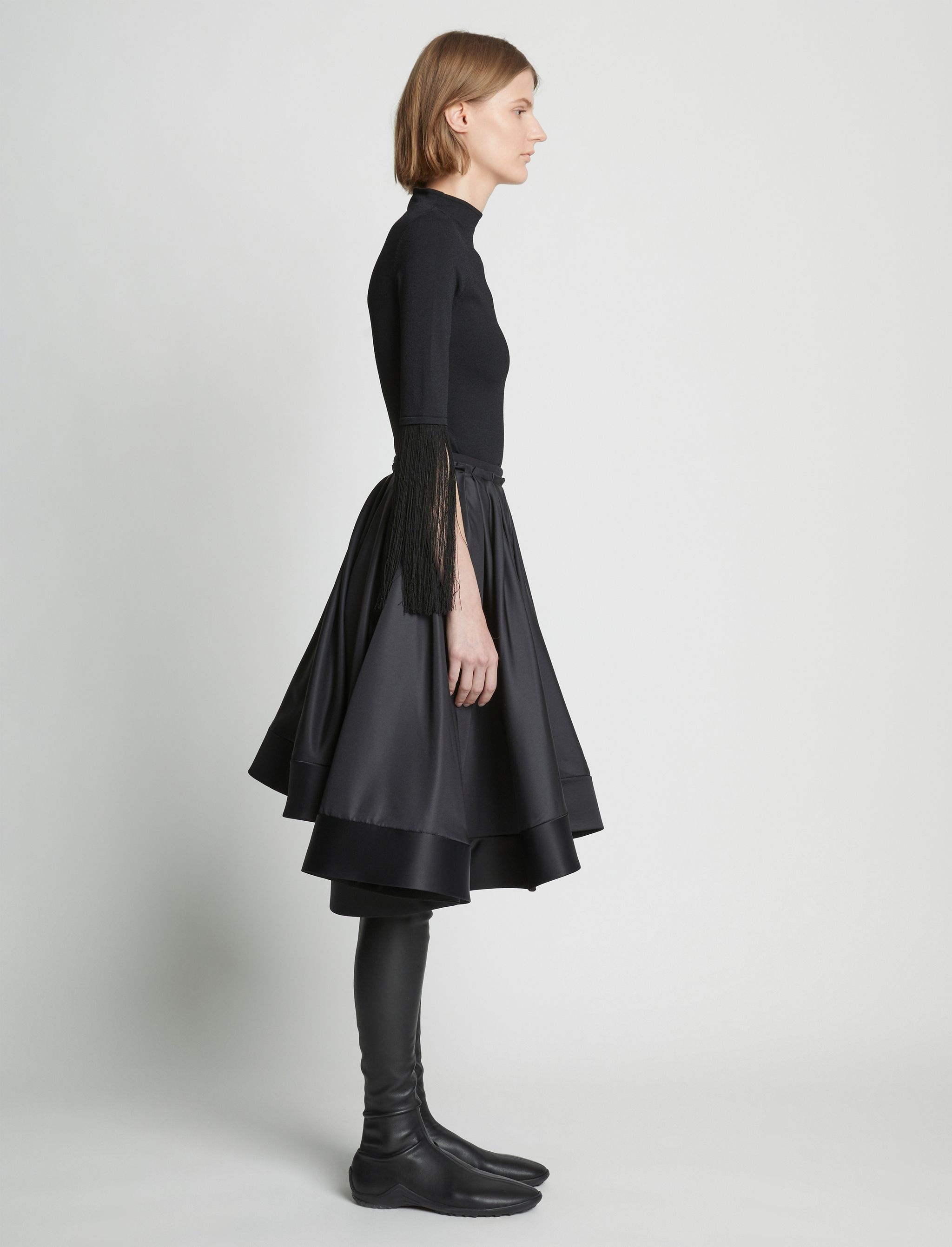 Silk Nylon Taffeta Skirt - 3