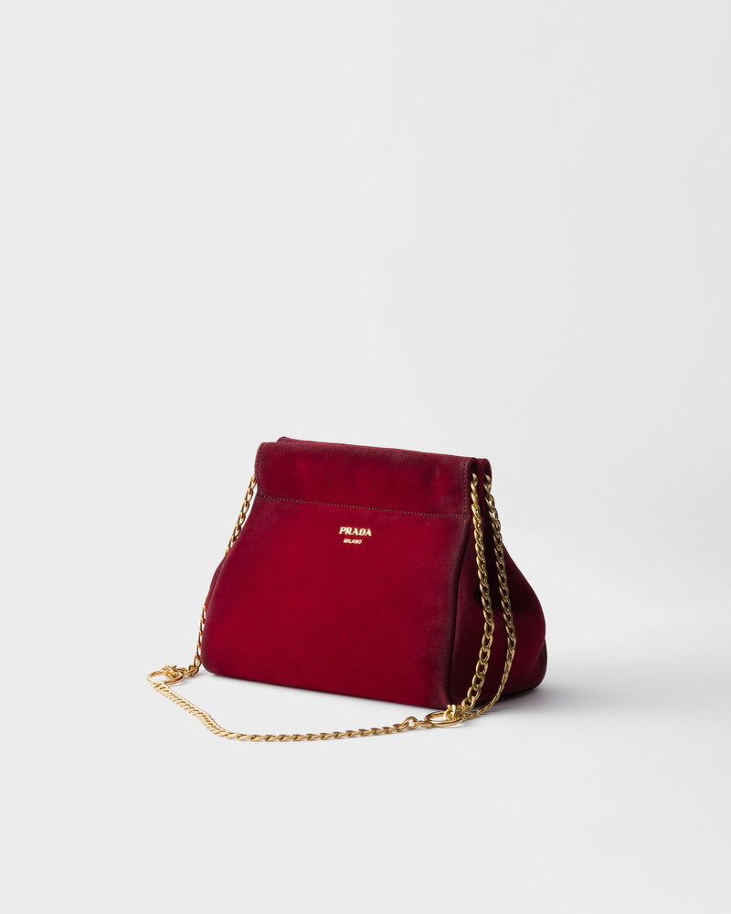 Prada Enchaîné mini suede bag 3