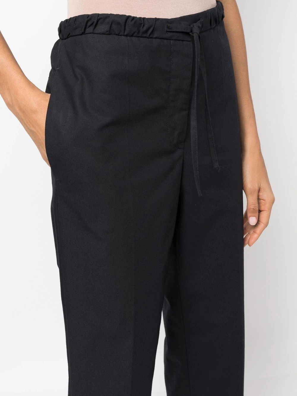 drawstring cropped trousers - 5