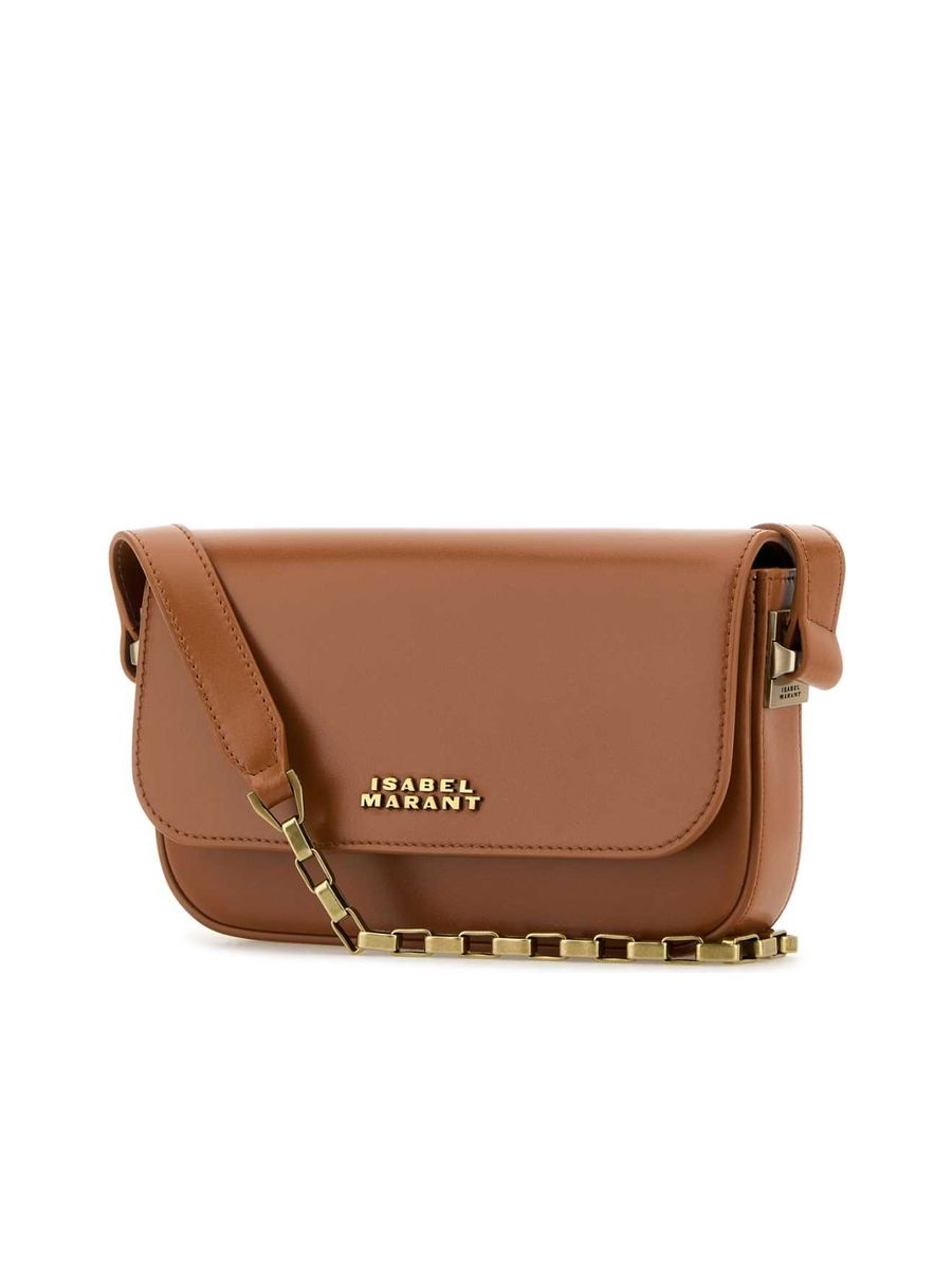 Caramel Leather Lizza Shoulder Bag - 2