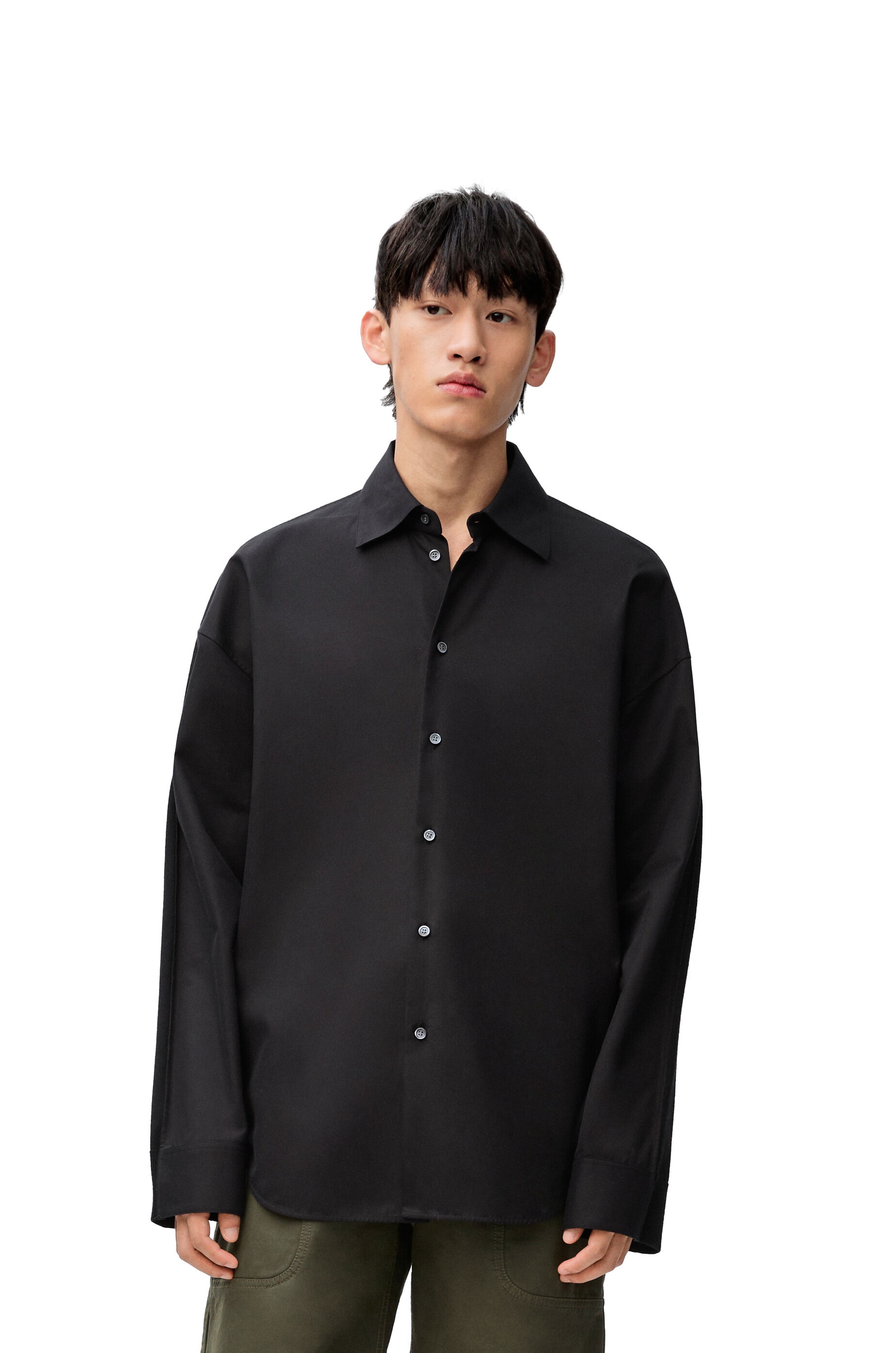 Hybrid shirt in cotton and wool - 3