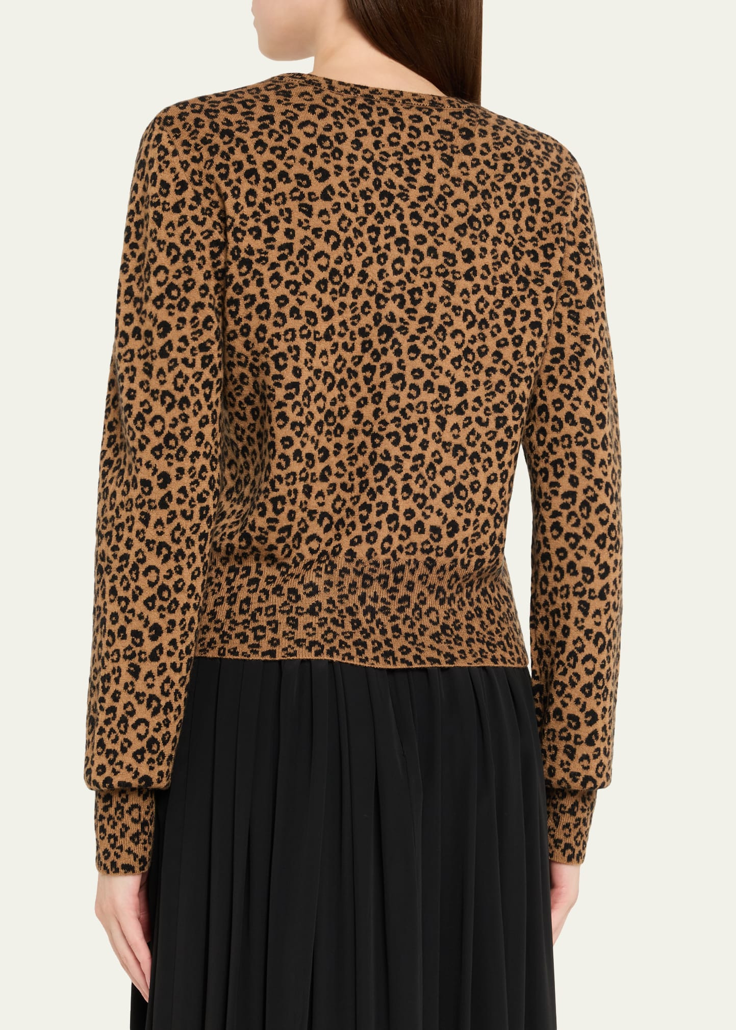 Leopard Cashmere Baby Cardigan - 3