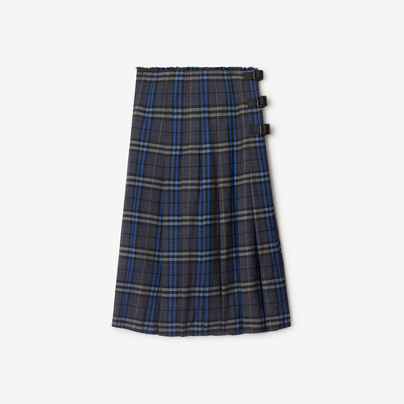 Check Wool Midi Kilt 1