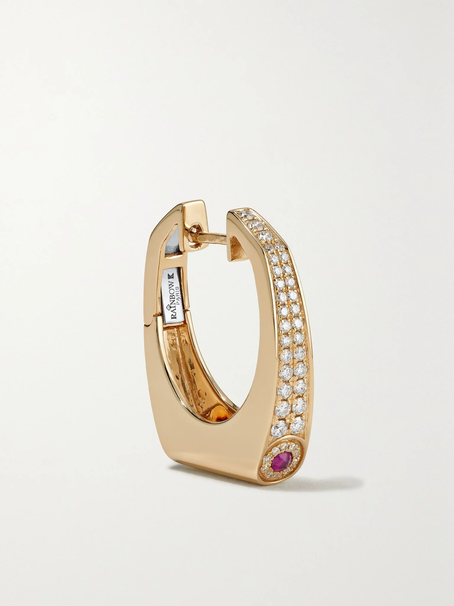 Grace 14-karat gold diamond single earring Gold - 1