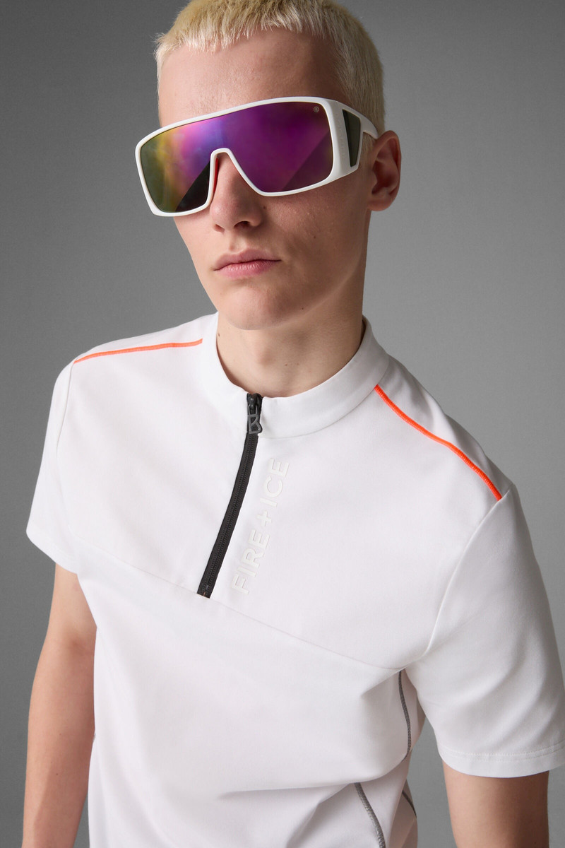 Abraham Functional polo shirt in White 4