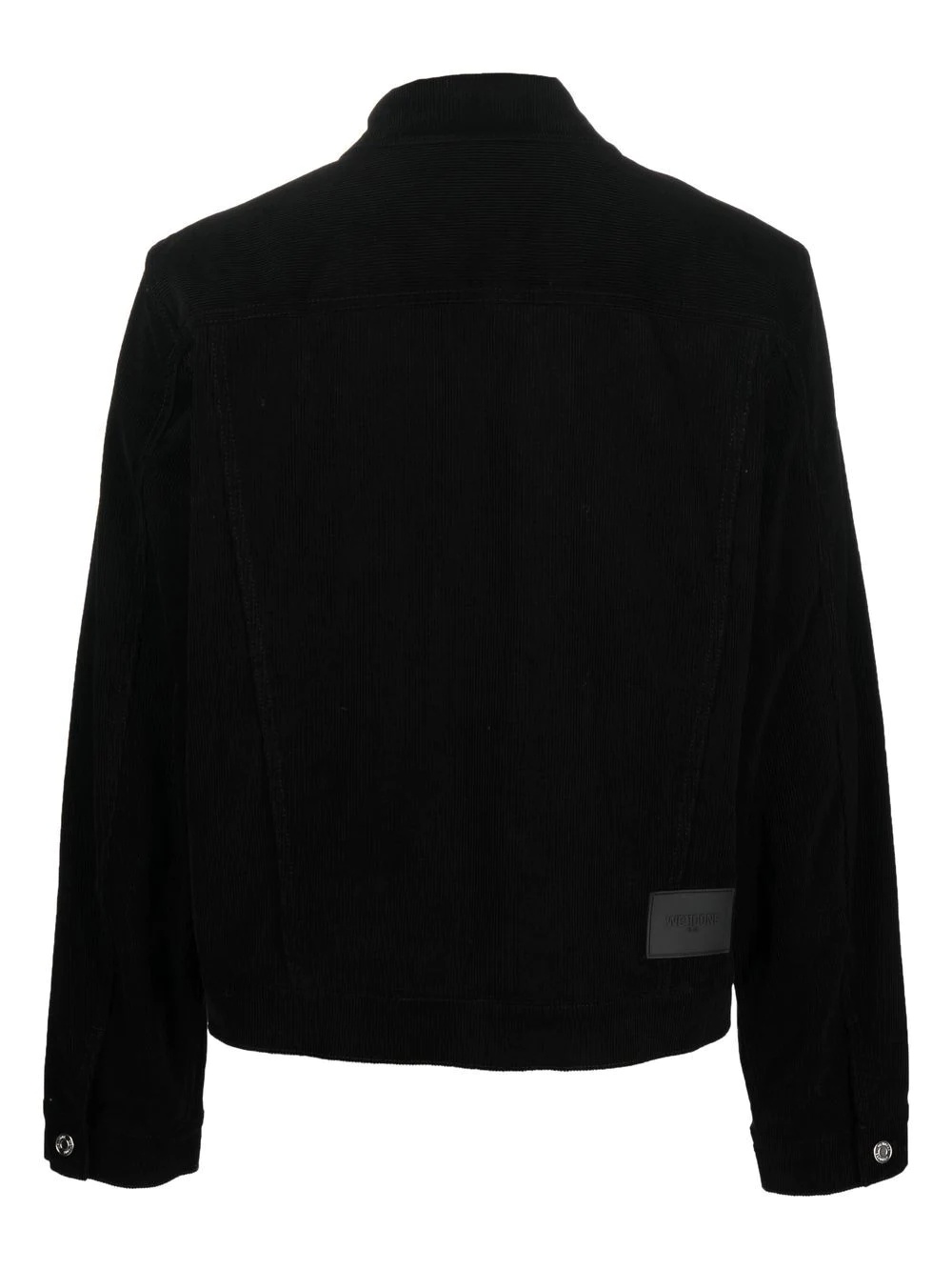 logo-print corduroy jacket - 2