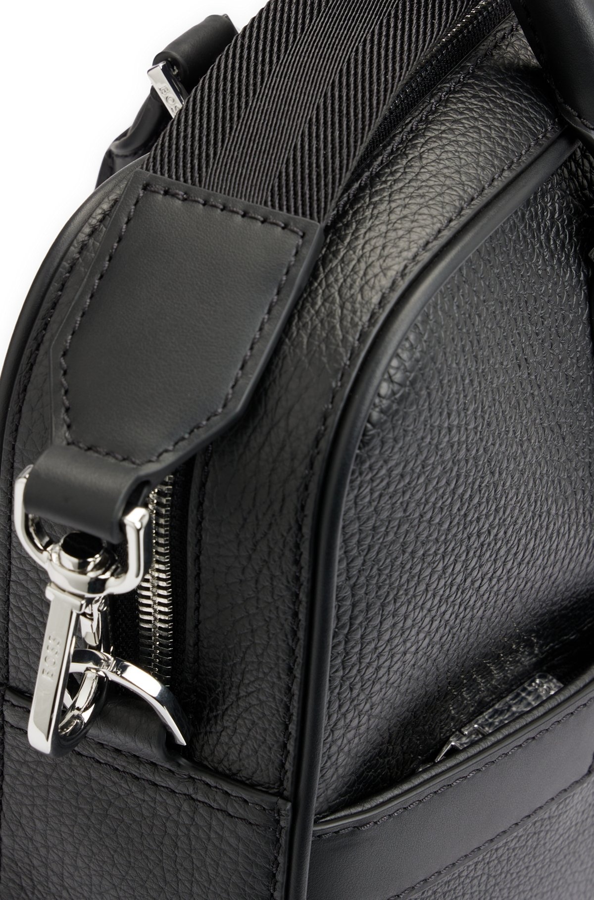GRAINED ITALIAN-LEATHER DOCUMENT CASE WITH EMBOSSED LOGO - 7