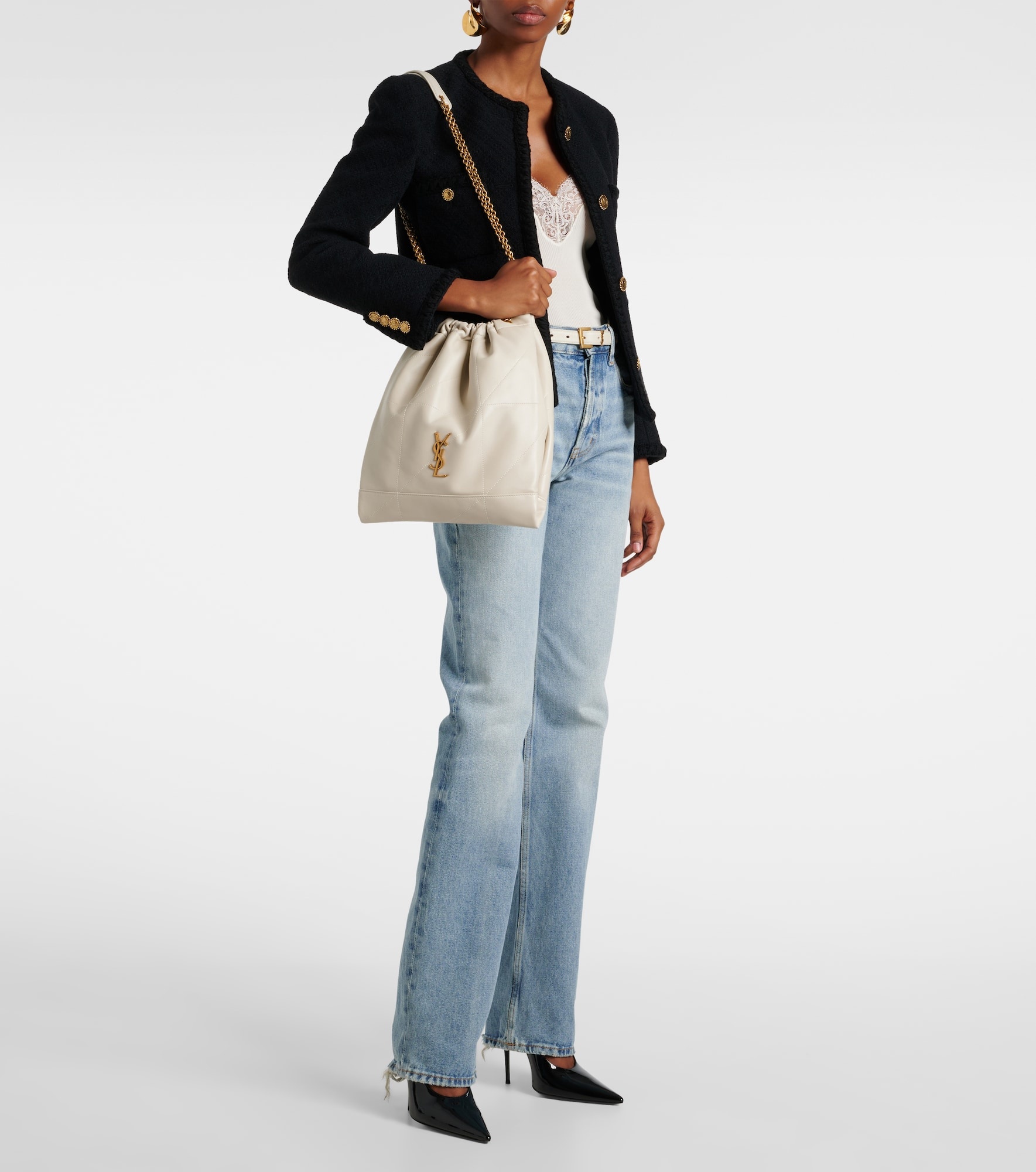 Jamie 4.3 Pochon Medium leather tote bag - 5