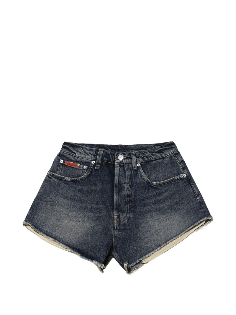 frayed denim shorts 1