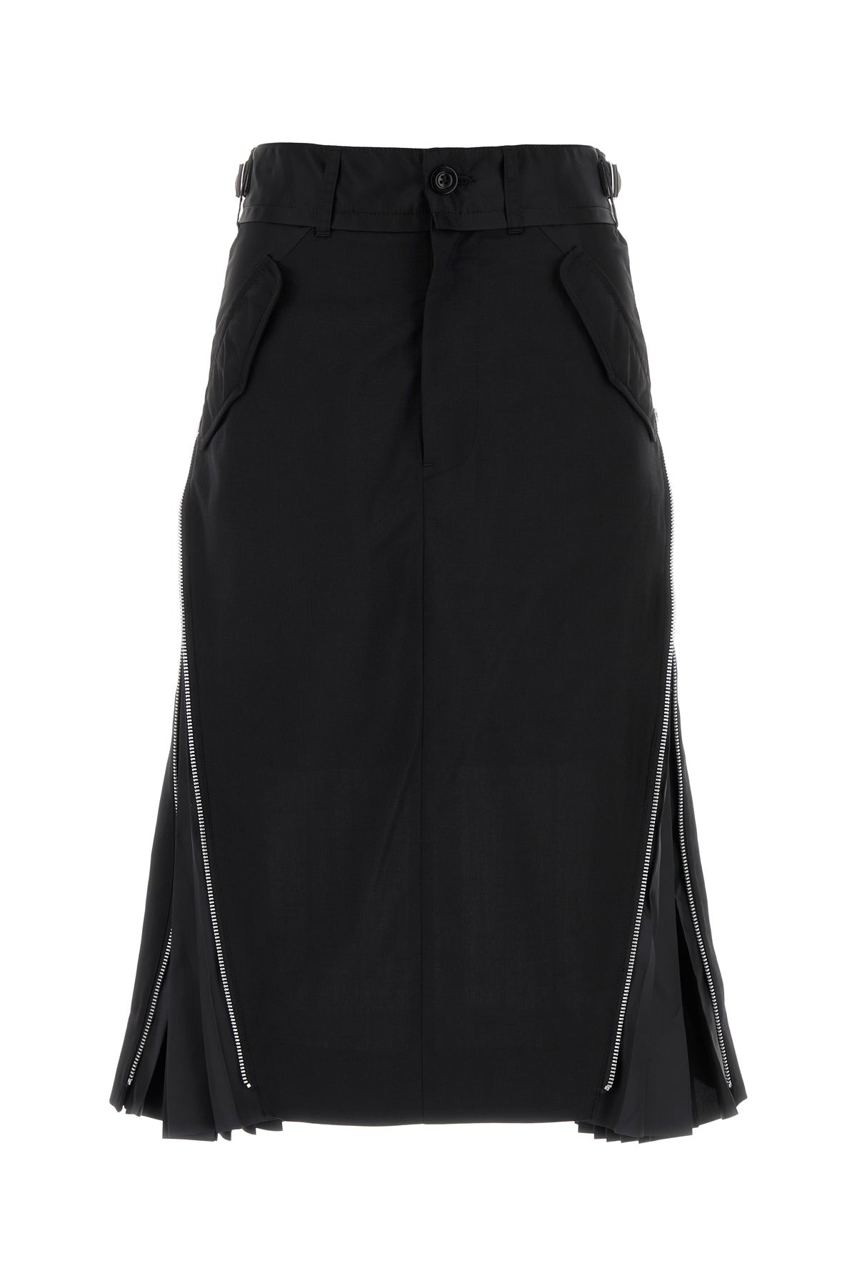 Black polyester blend skirt - 1