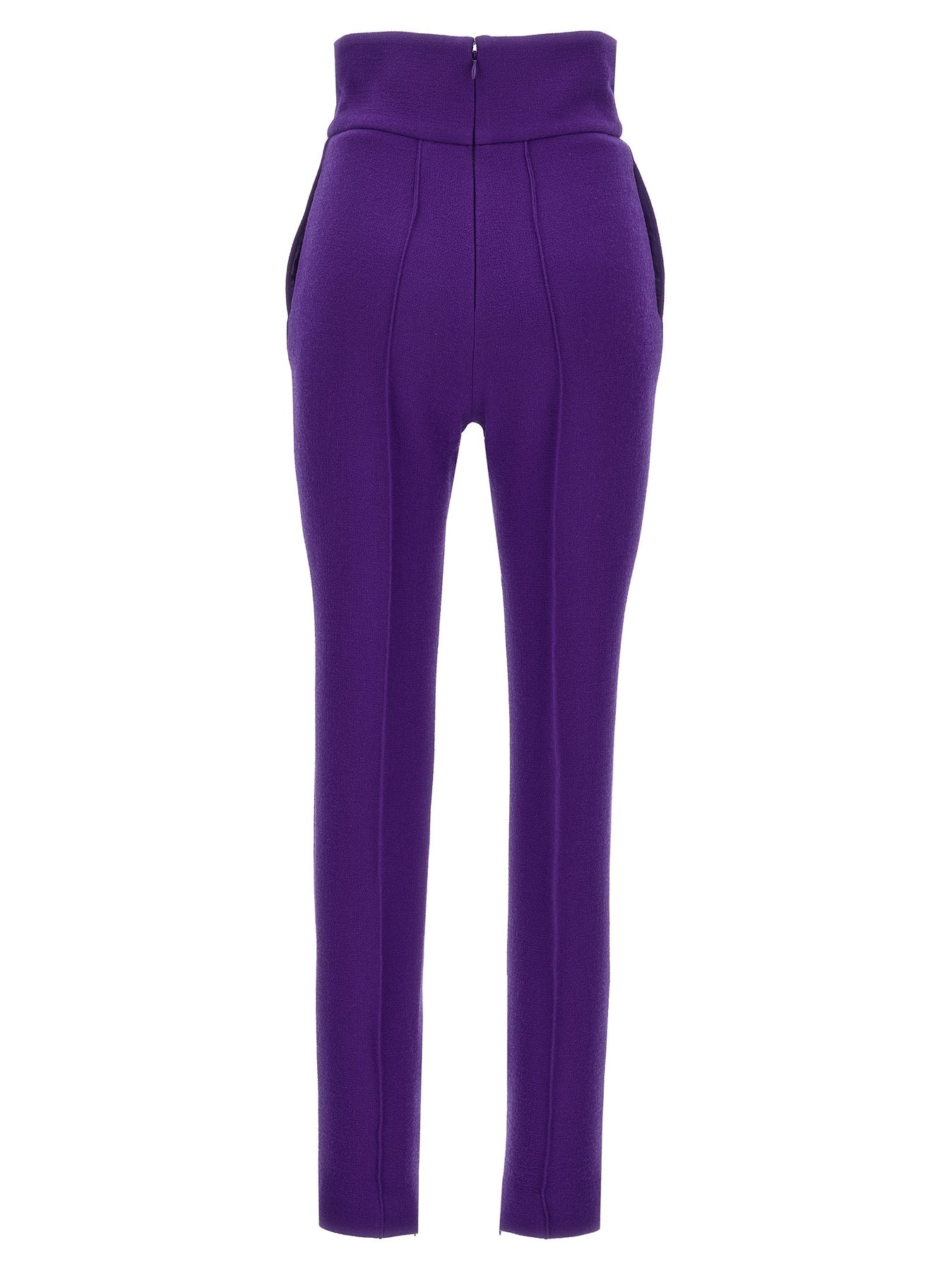 Tailored Trousers Pants Purple - 2