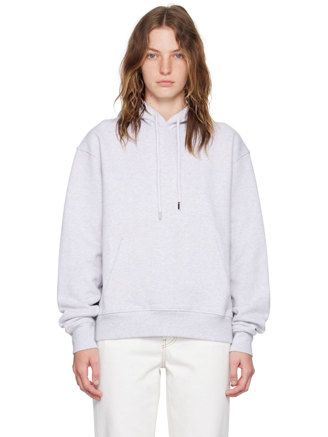 Gray Les Classiques 'Le sweatshirt brodé' Hoodie - 1