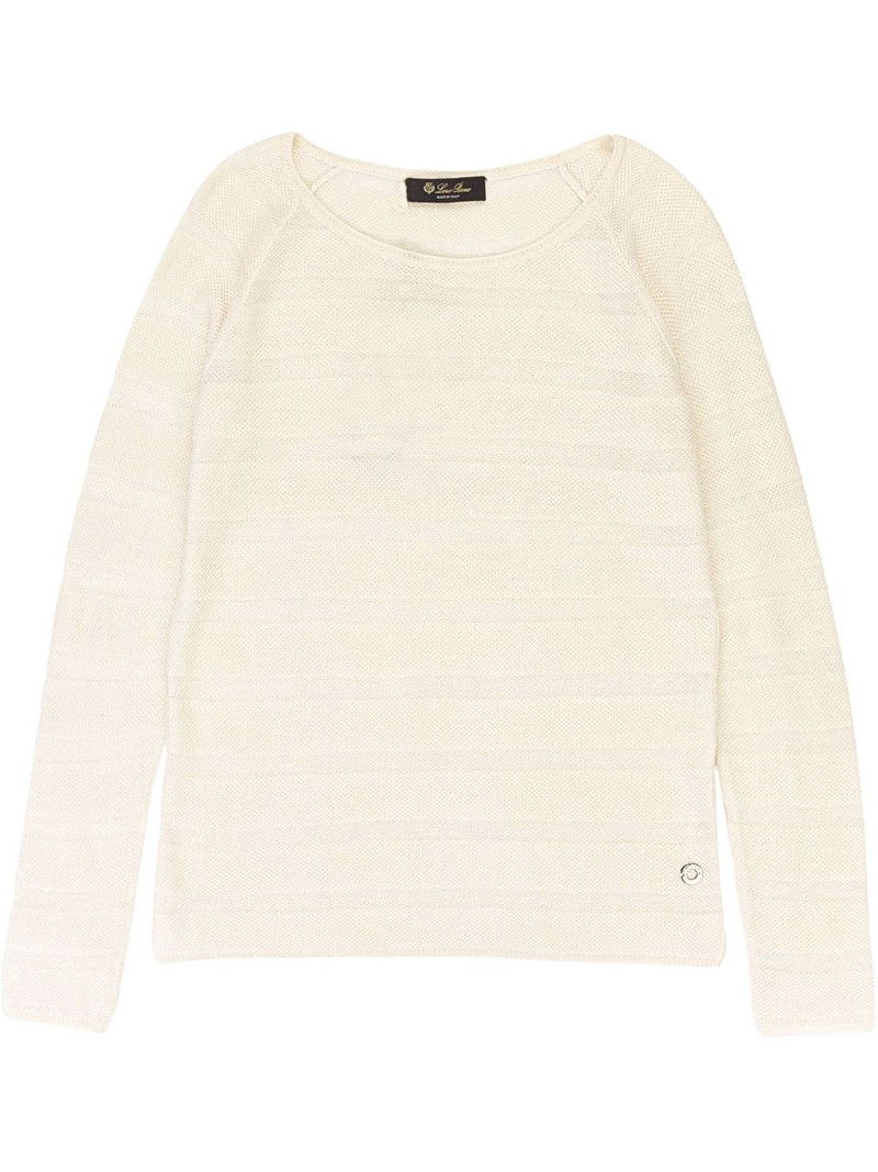 scoop-neck cashmere sweater 1