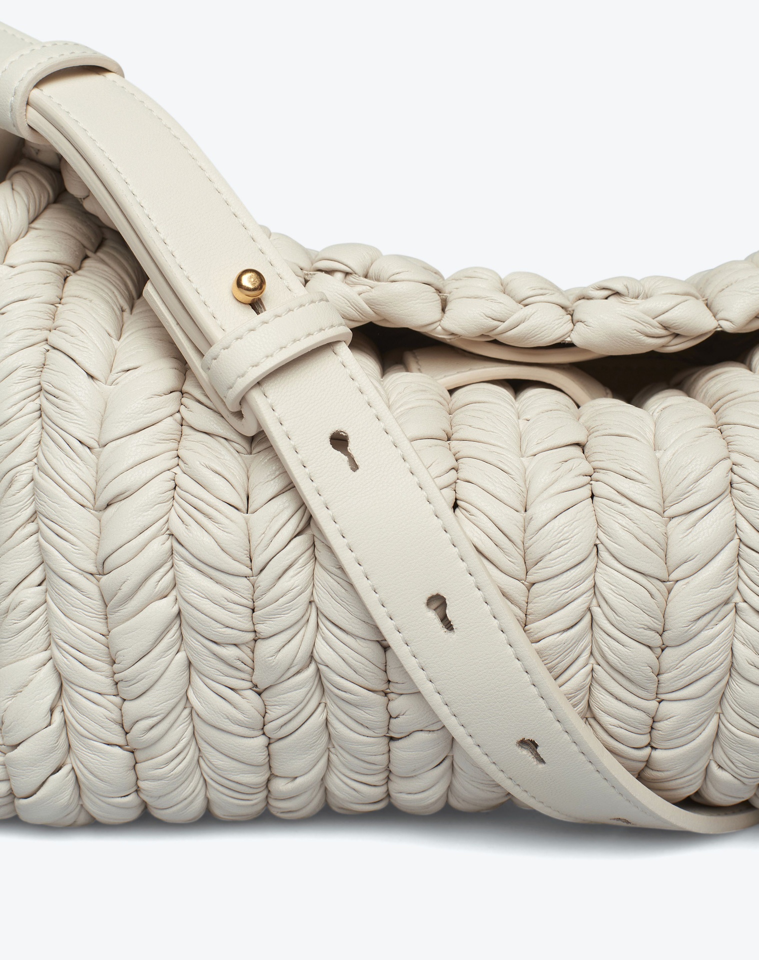 THE BUSKET BAGUETTE - Knit baguette - Off white - 4