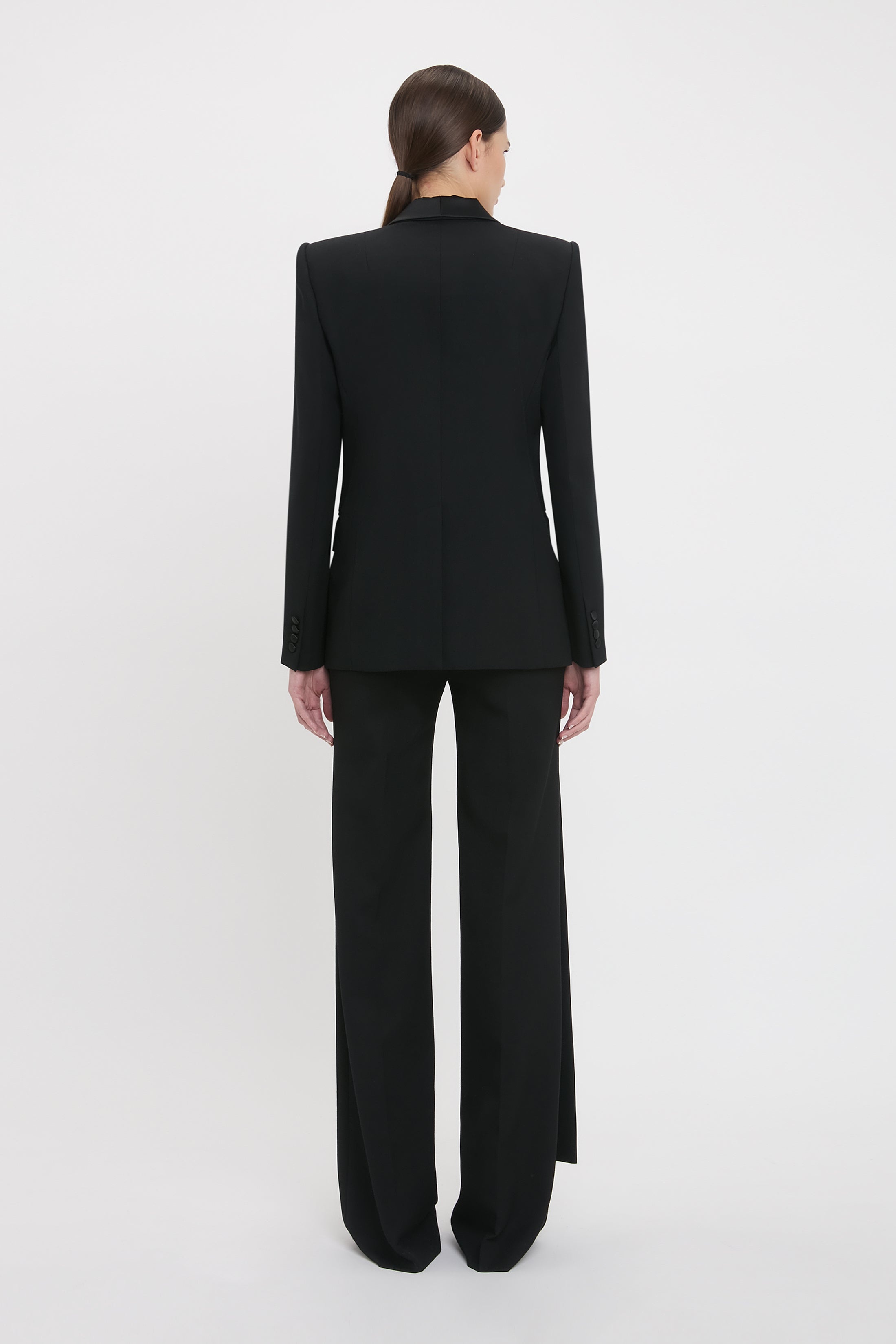 Showl Collar Tux Jacket In Black - 4