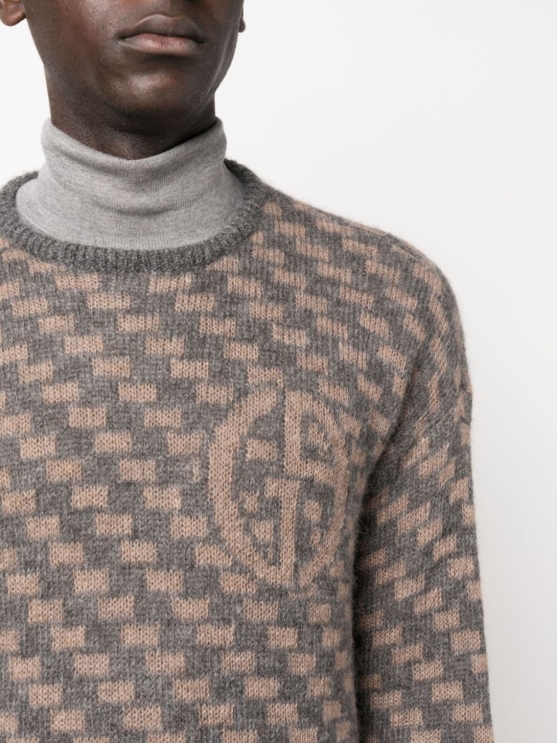 geometric-pattern intarsia-knit jumper 5