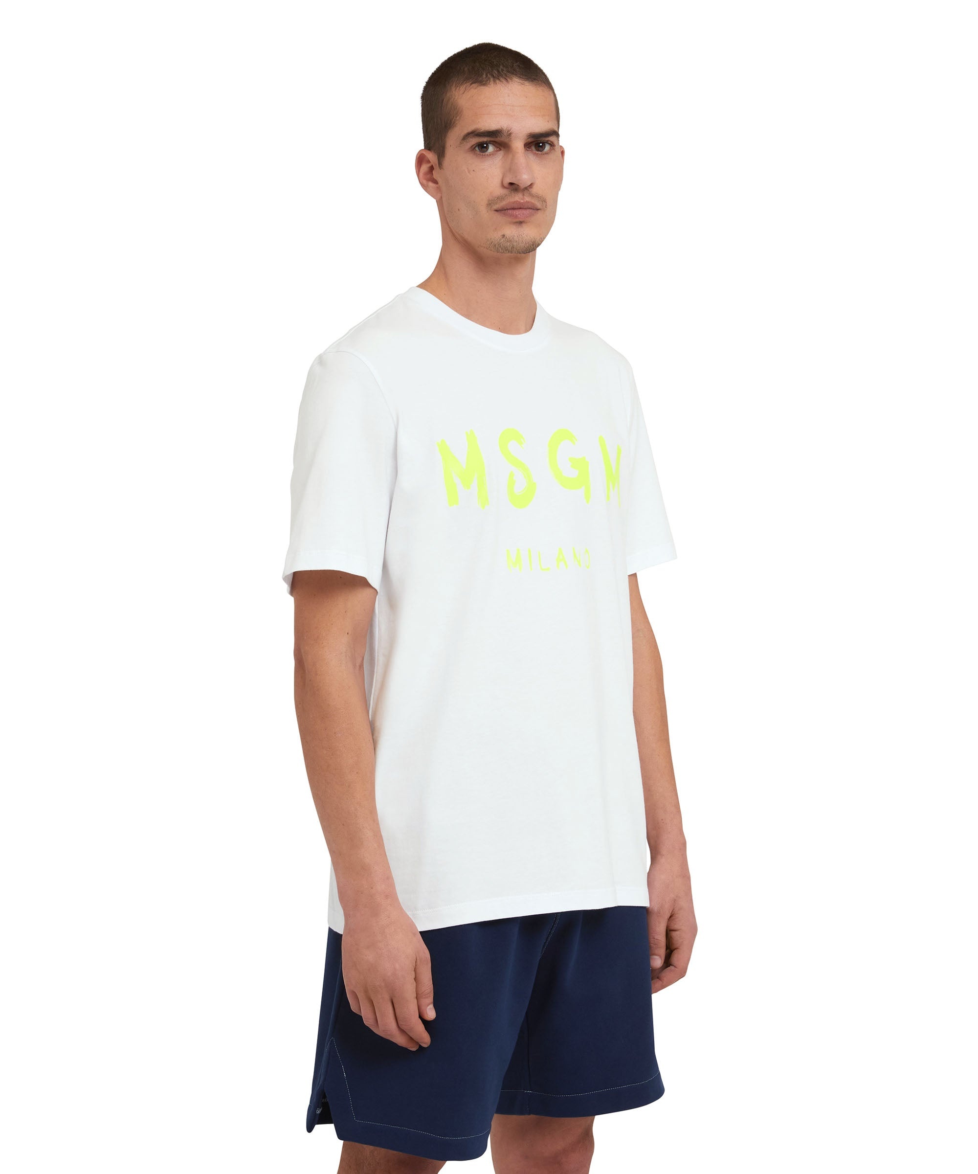 T-Shirt with brushstroke logo - 4
