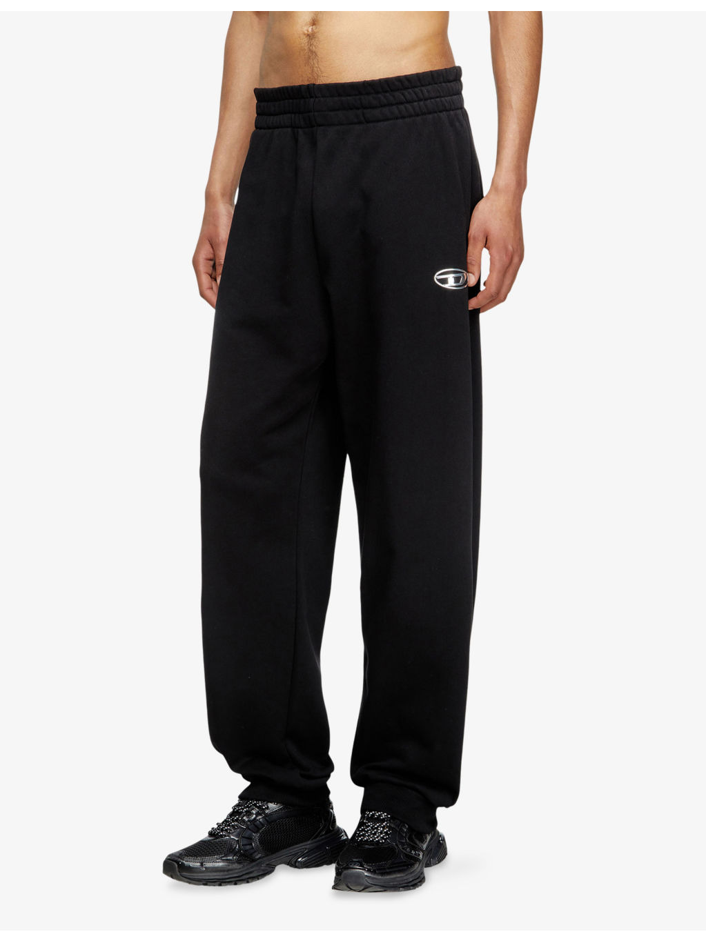 P-Marky-Od Metallic-Logo Cotton-Jersey Jogging Bottoms - 3