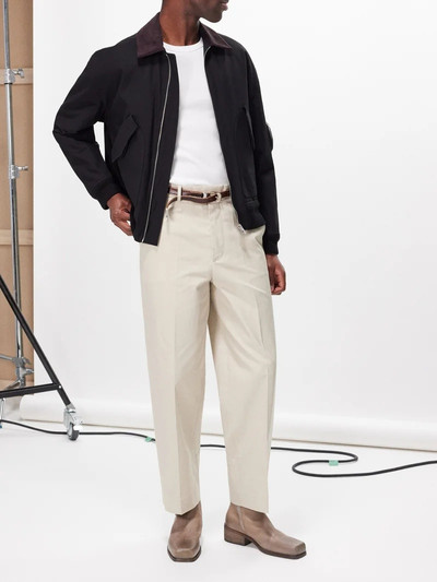 RÓHE Pressed-front cotton-twill trousers outlook