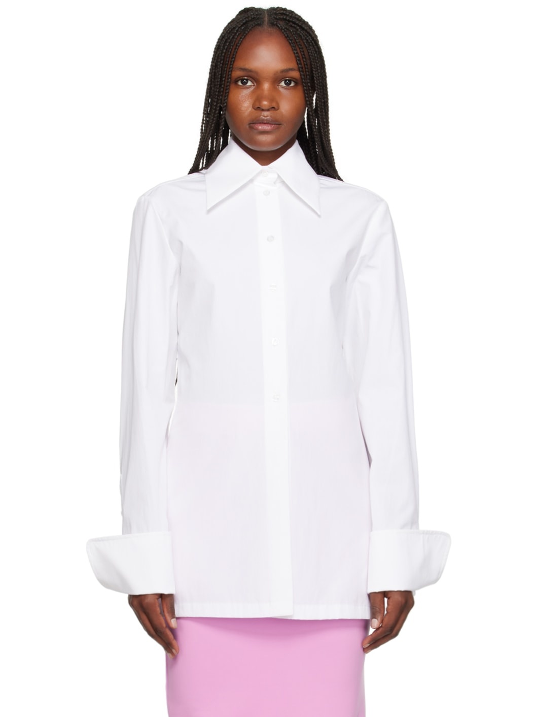 Sportmax White Sarong Shirt