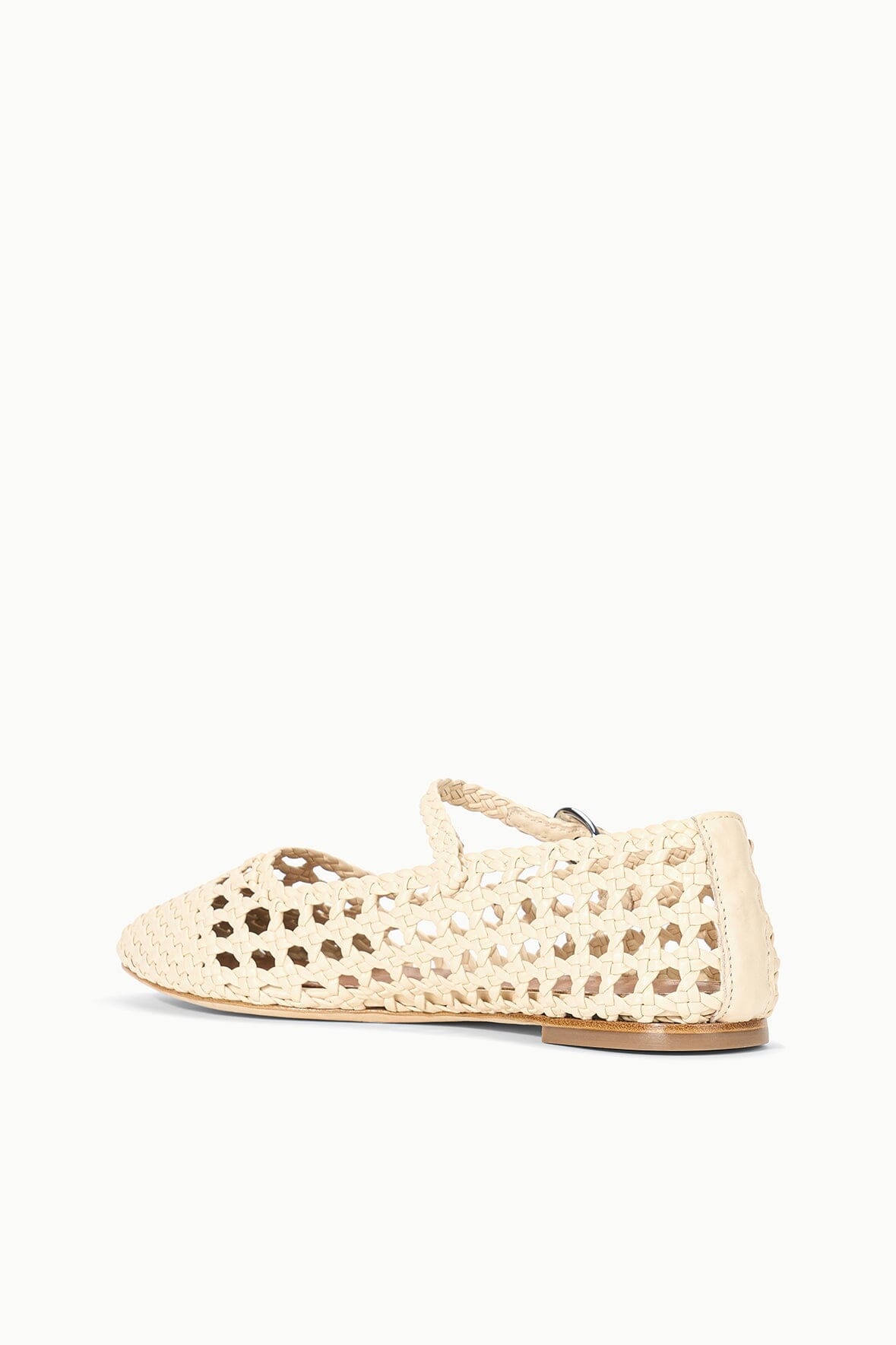 STAUD NELL MARY JANE FLAT CREAM - 5