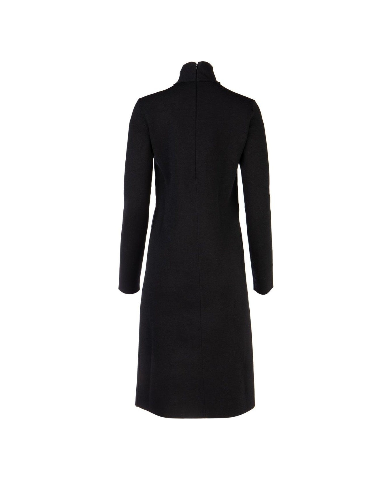 Cutout Longsleeved Midi Dress - 2