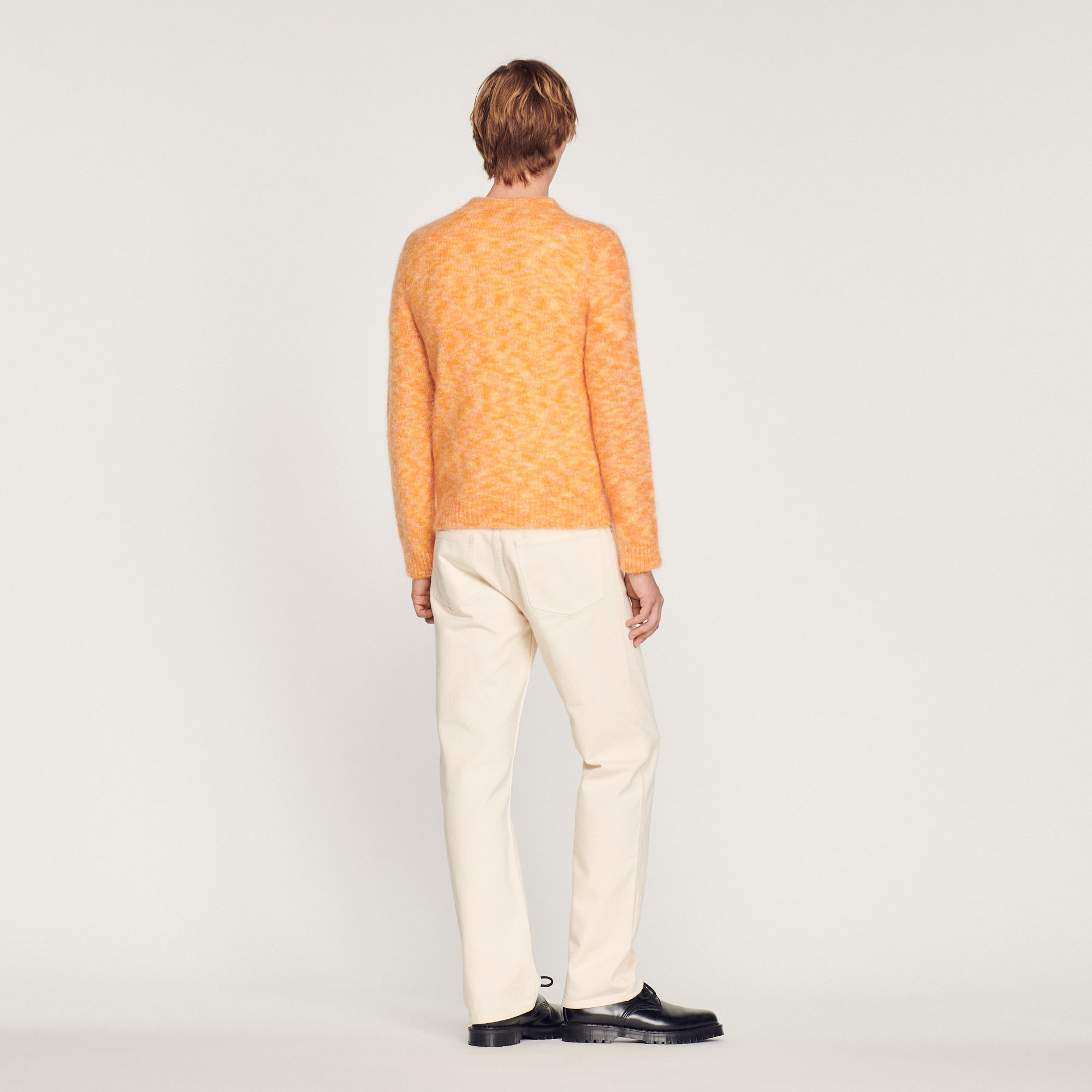Round neck wool sweater - 6