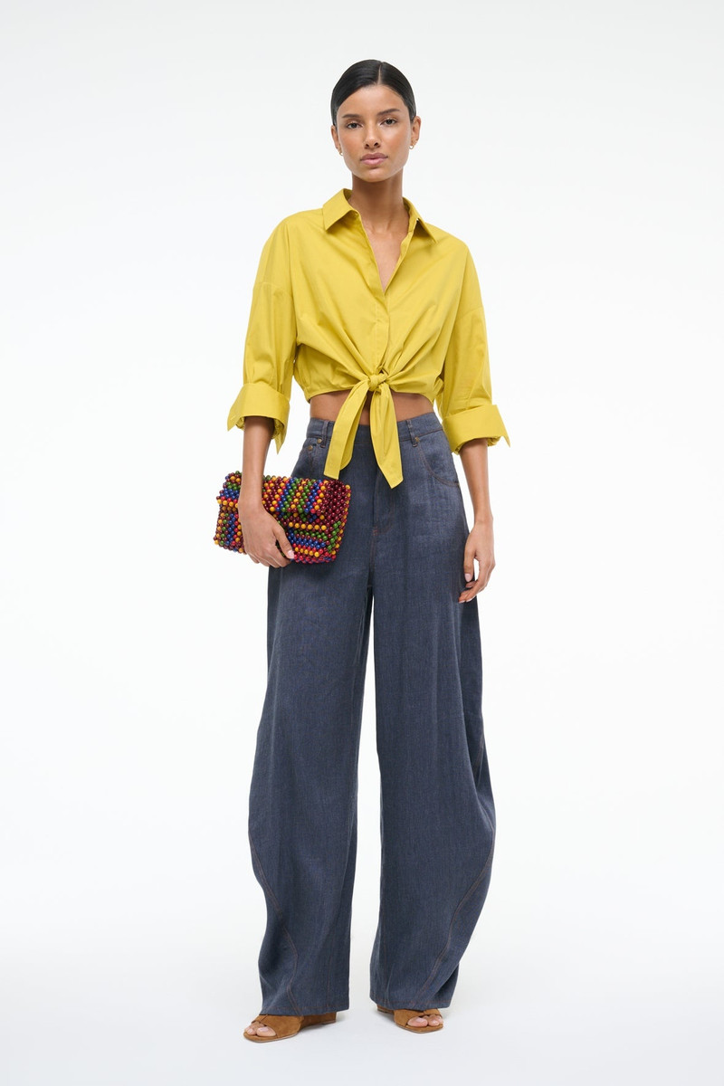 STAUD LISA TOP CHARTREUSE 1