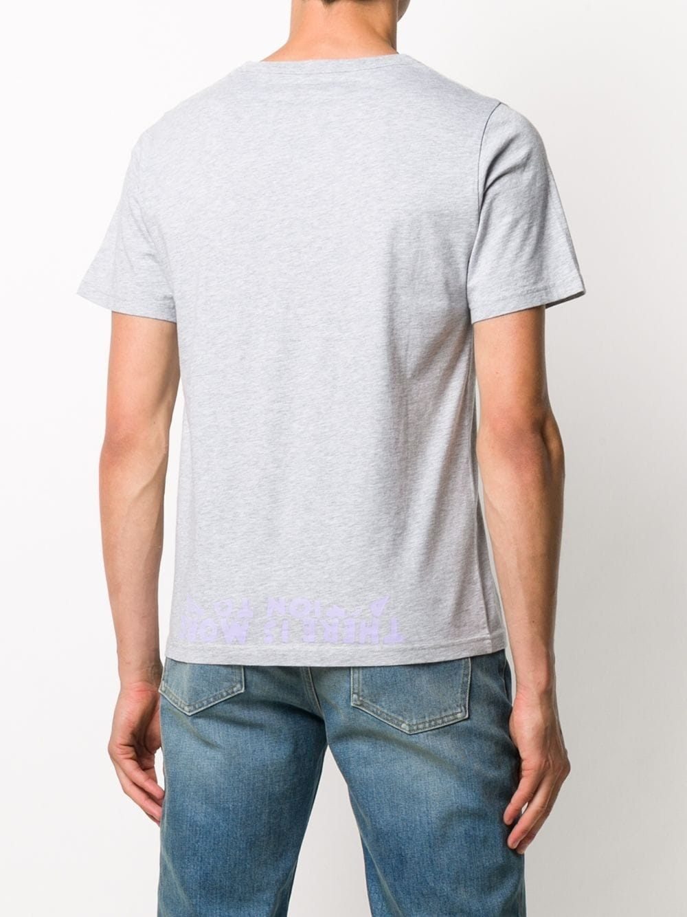 printed v-neck T-shirt - 4