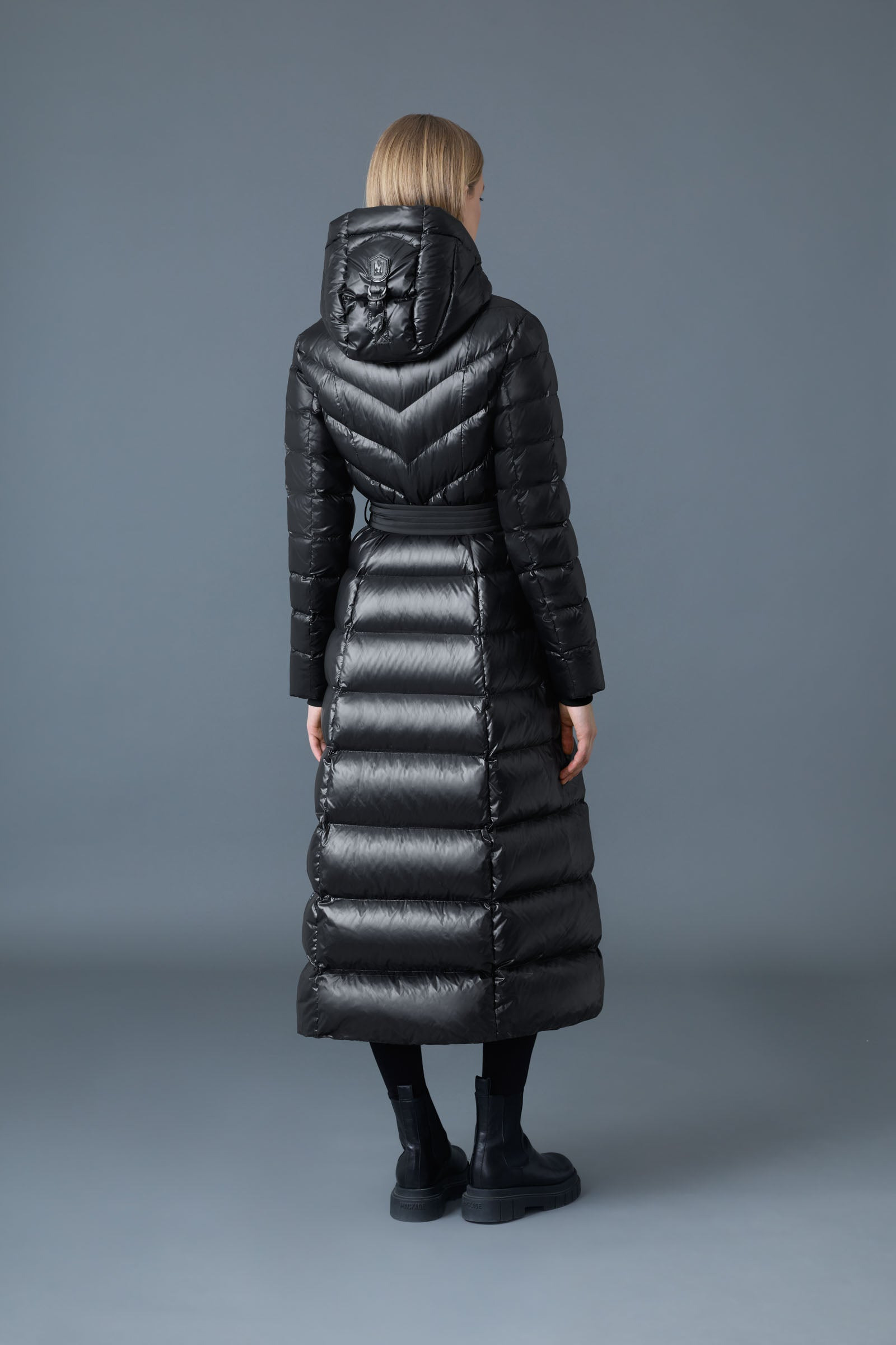 CALINA Lustrous light down maxi coat - 4