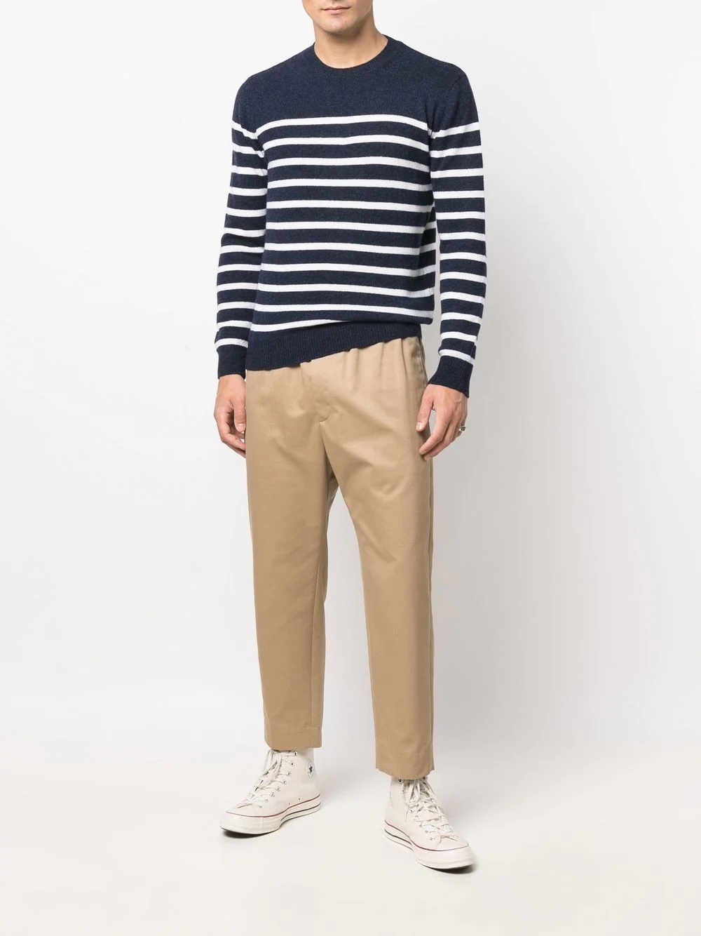 Travis striped crew neck jumper - 2