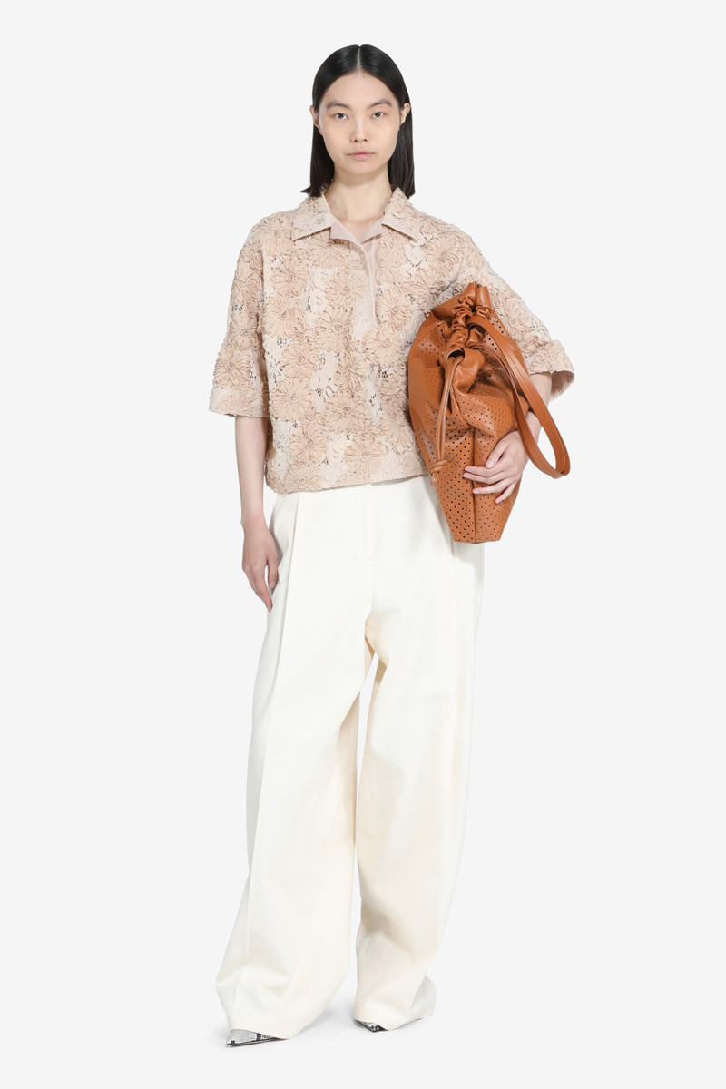 N°21 OVERSIZED LACE POLO SHIRT outlook