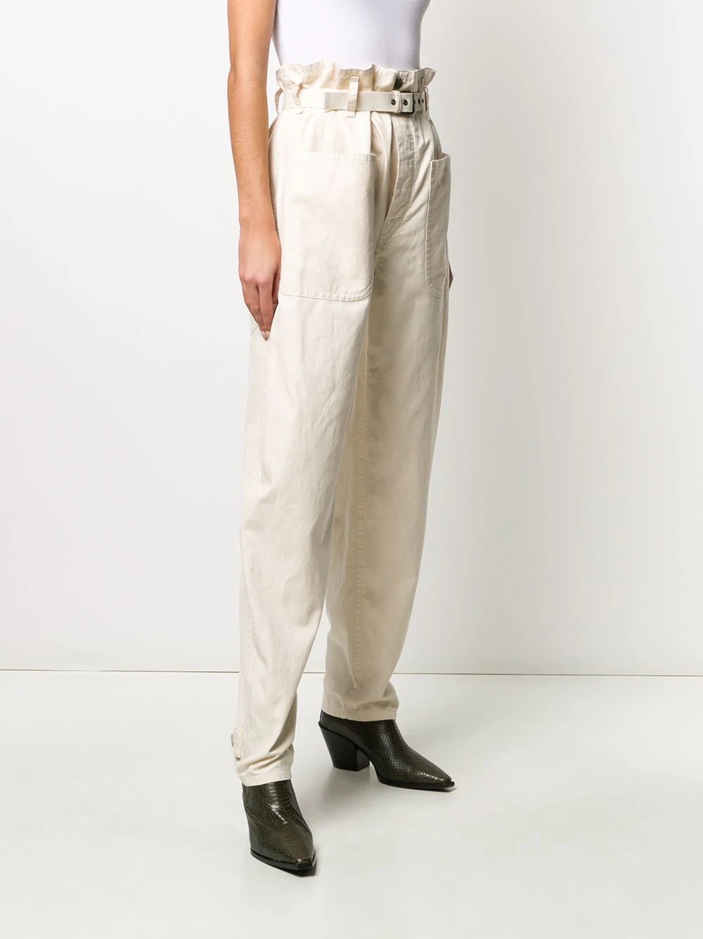 wide leg straight trousers - 3