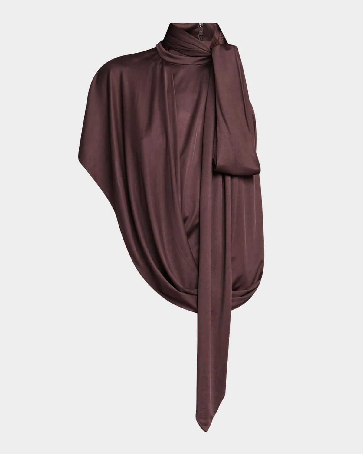 Huresta Asymmetric Draped Blouse - 1