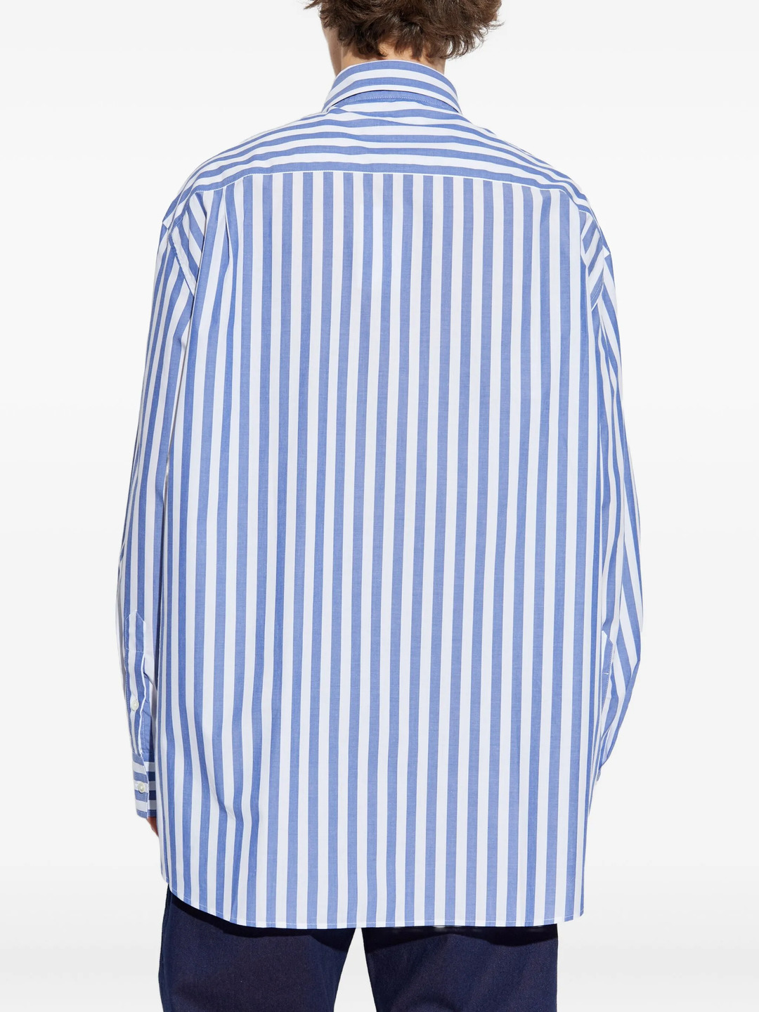 Oversized Striped Shirt - 4