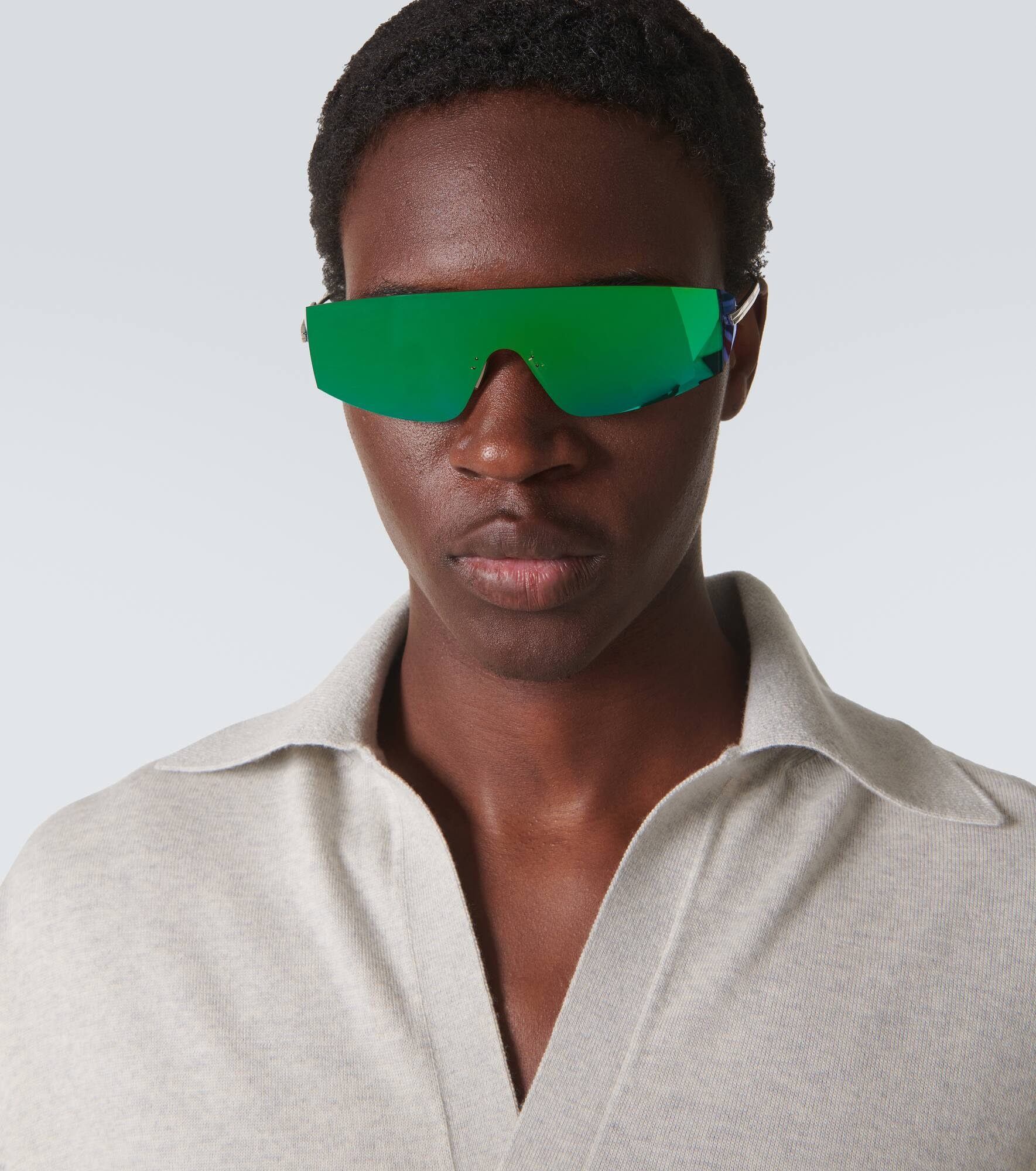 Mask flat-top sunglasses - 3