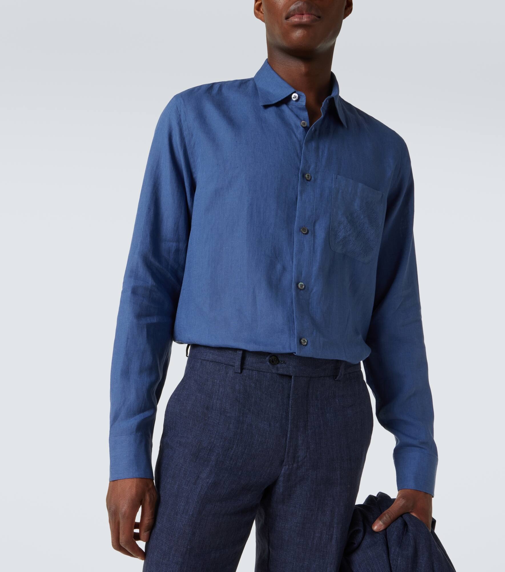 Scritto linen shirt - 5