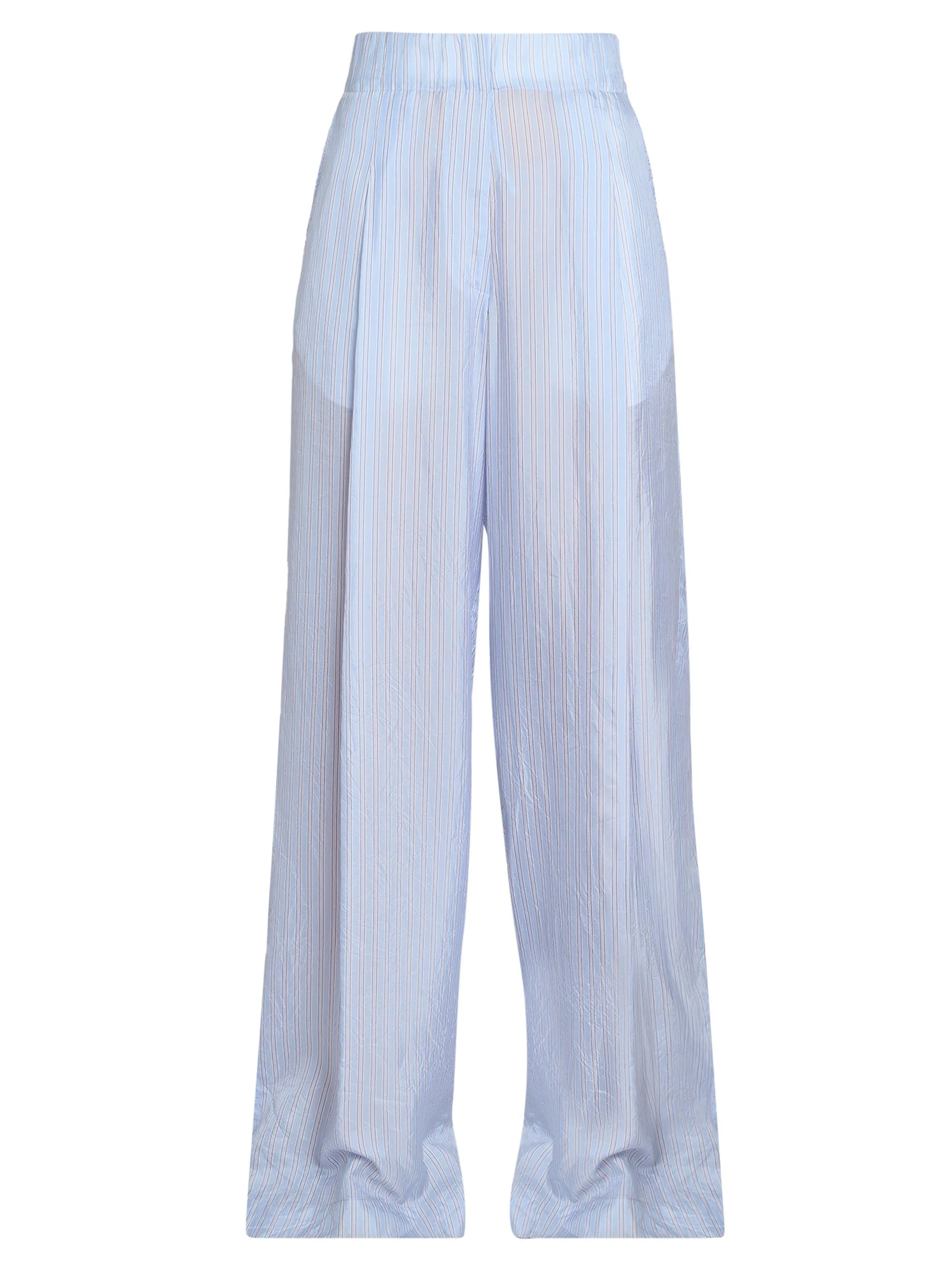 Women's Pila Striped High-Rise Wide-Leg Pants - Light Blue - 1