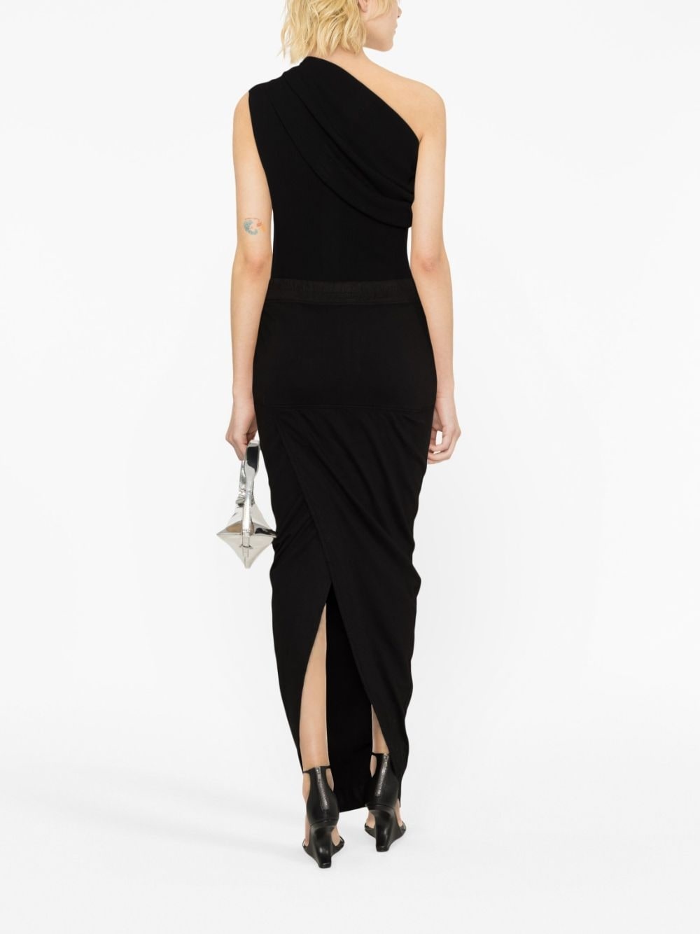 Pillar drawstring-waist maxi skirt - 3