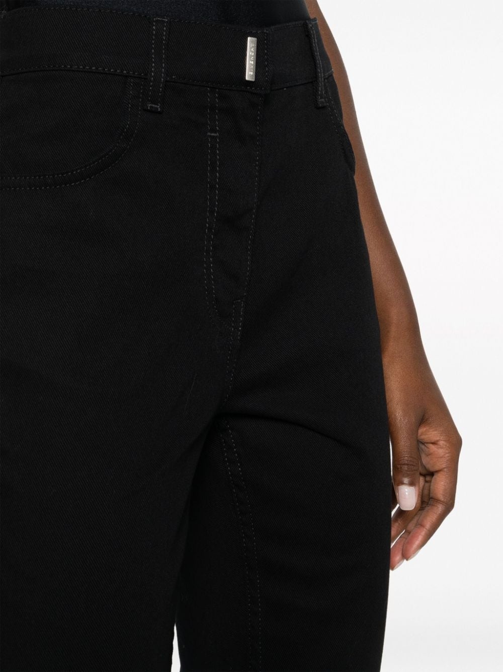 high-waisted flared jeans - 5