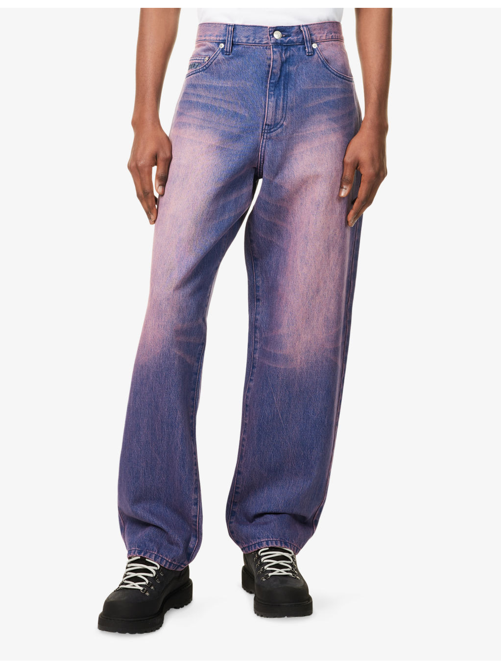 Five Pocket 100 Baggy-Fit Denim Jeans - 3